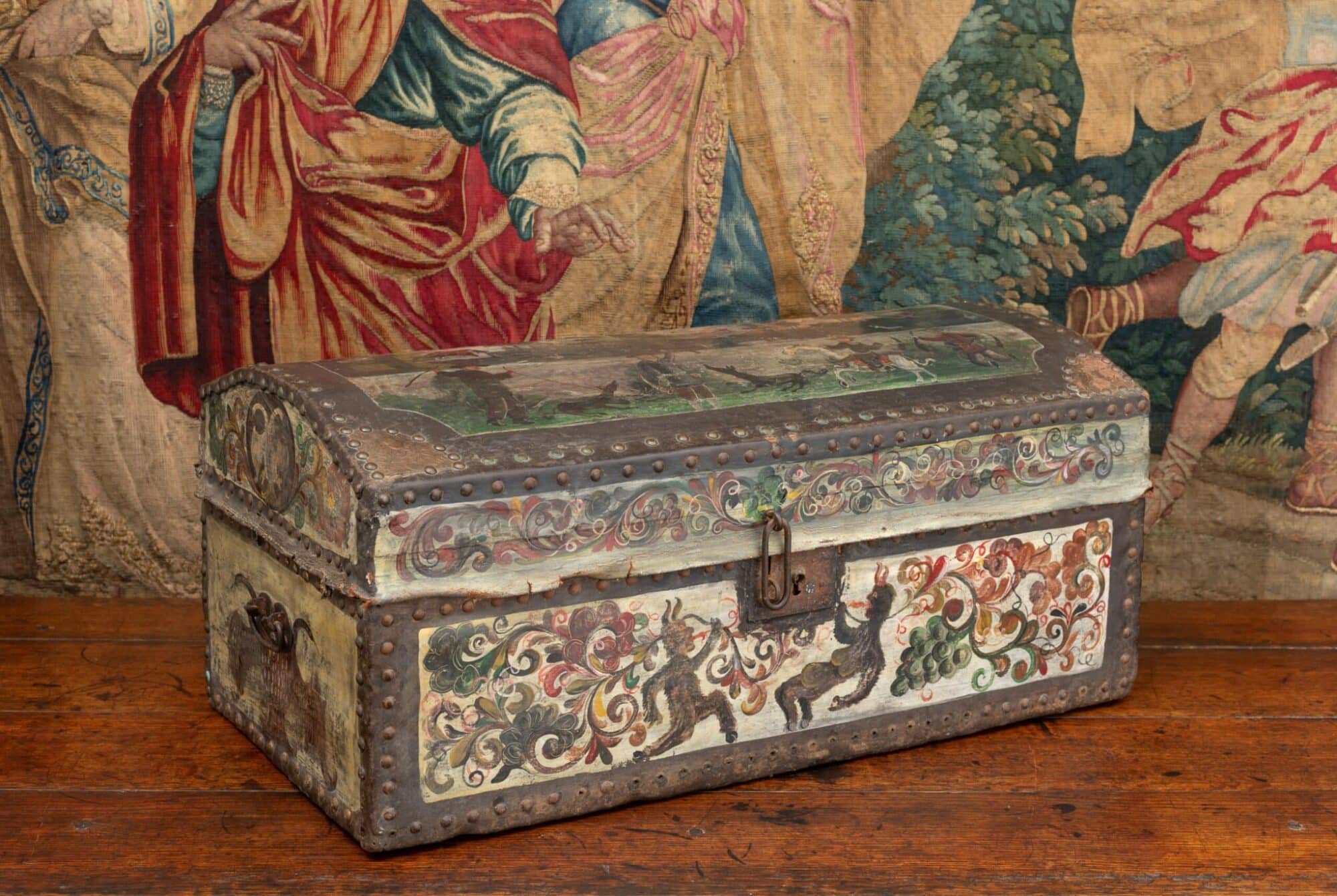 17th century coffermaker’s travelling chest