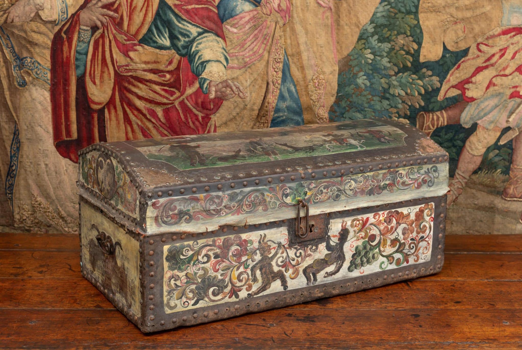 17th century coffermaker’s travelling chest