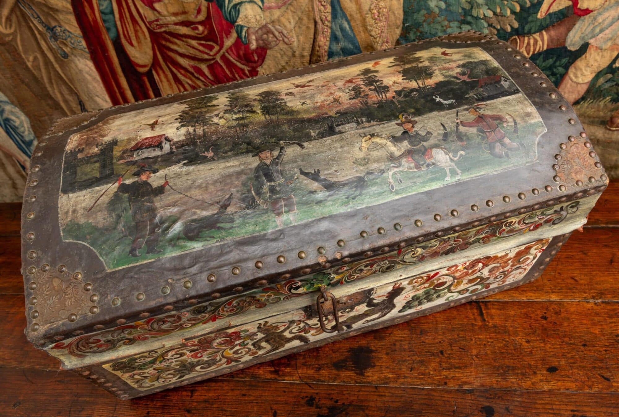 17th century coffermaker’s travelling chest