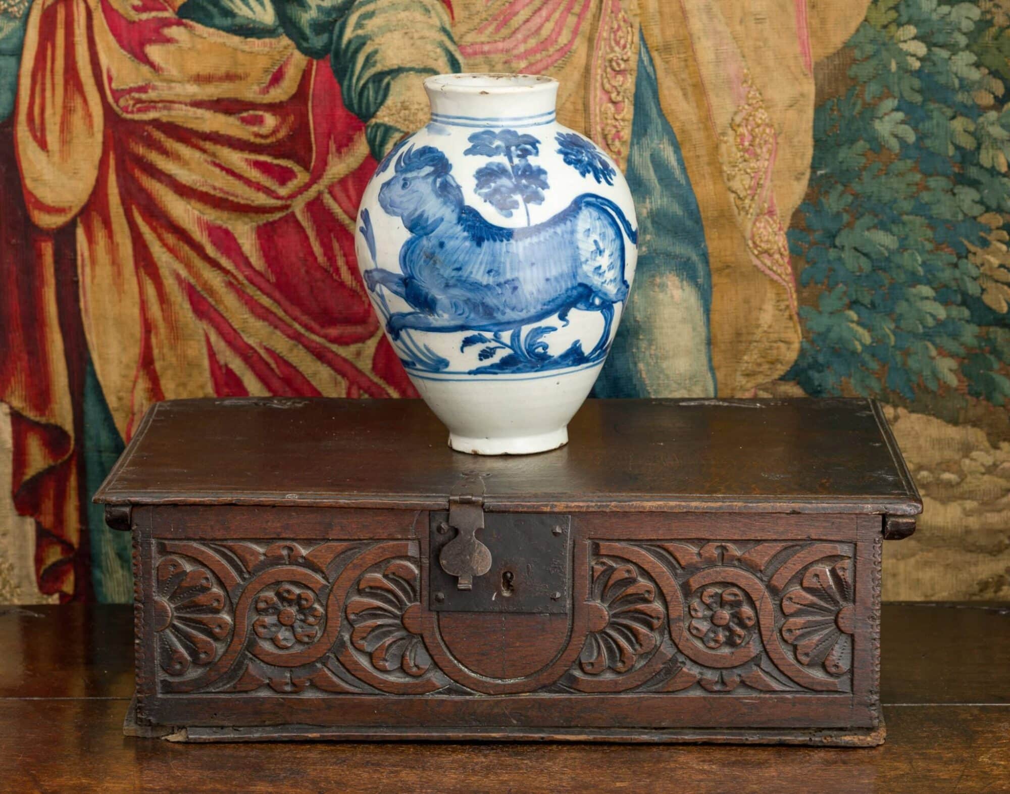 Charles I Boarded Oak Box