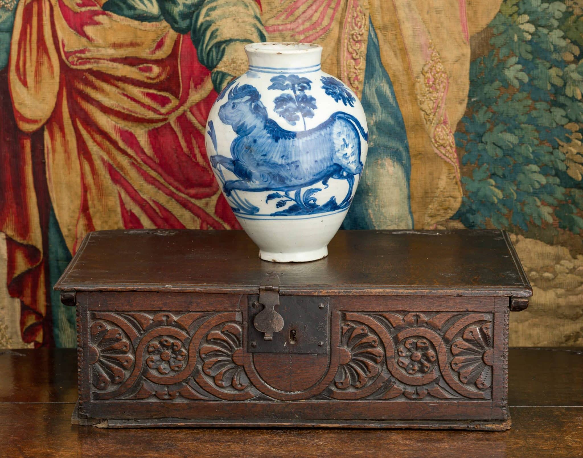 Charles I Boarded Oak Box