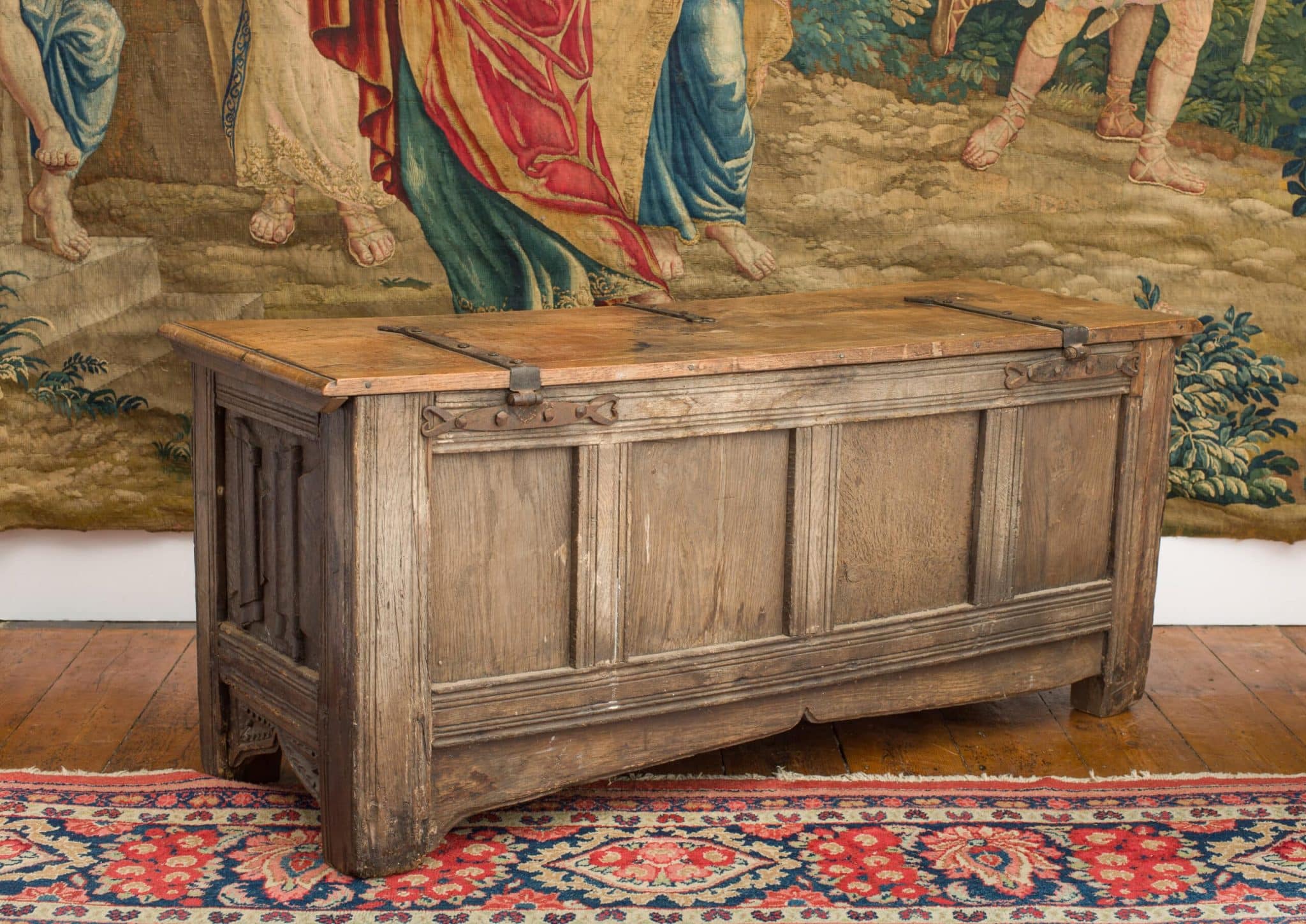Important Henry VIII linenfold chest