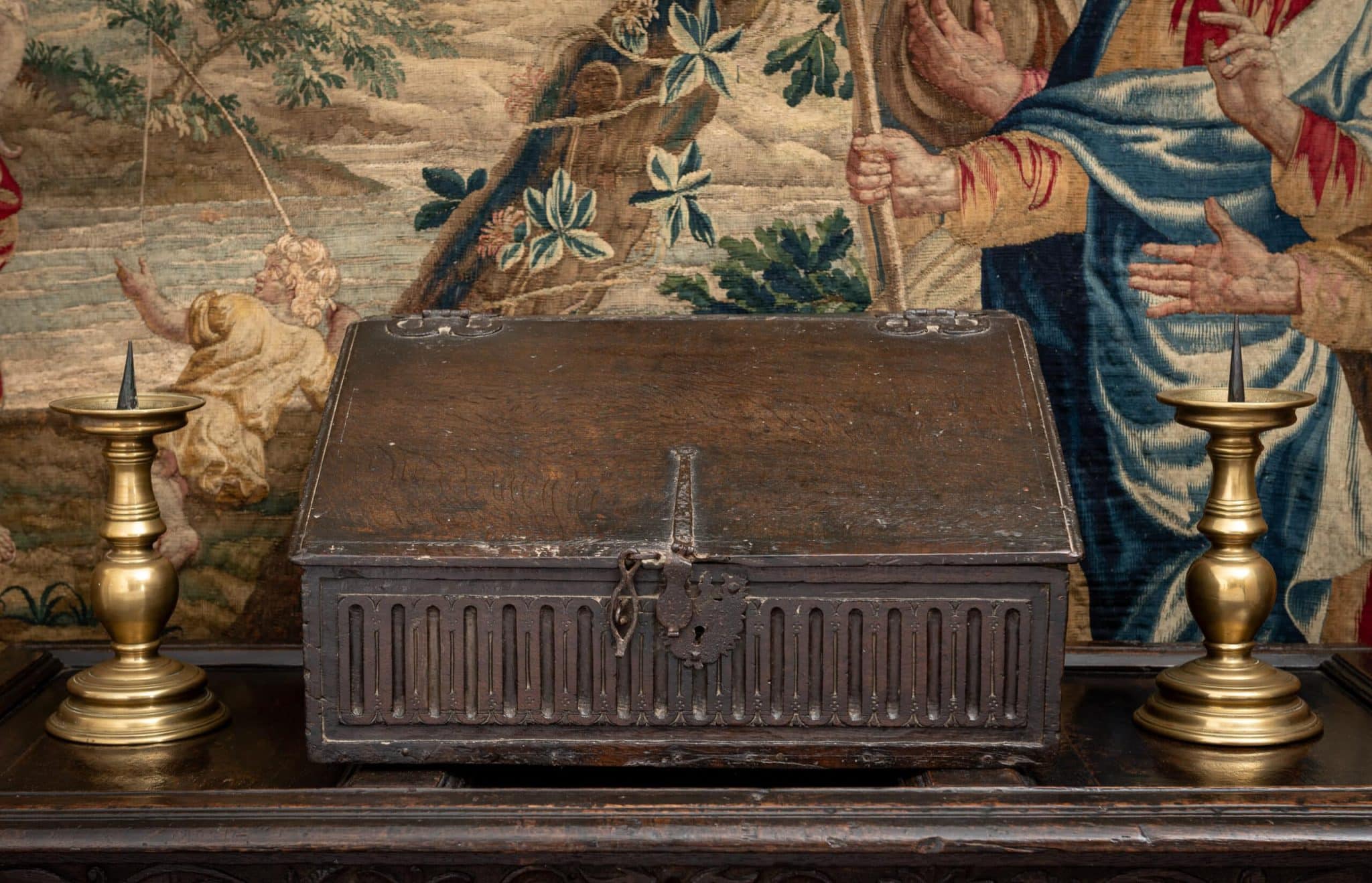 James I Boarded Oak Desk Box