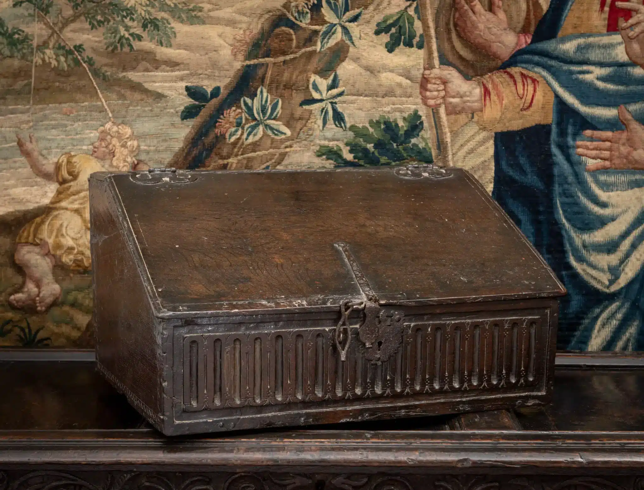 James I Boarded Oak Desk Box