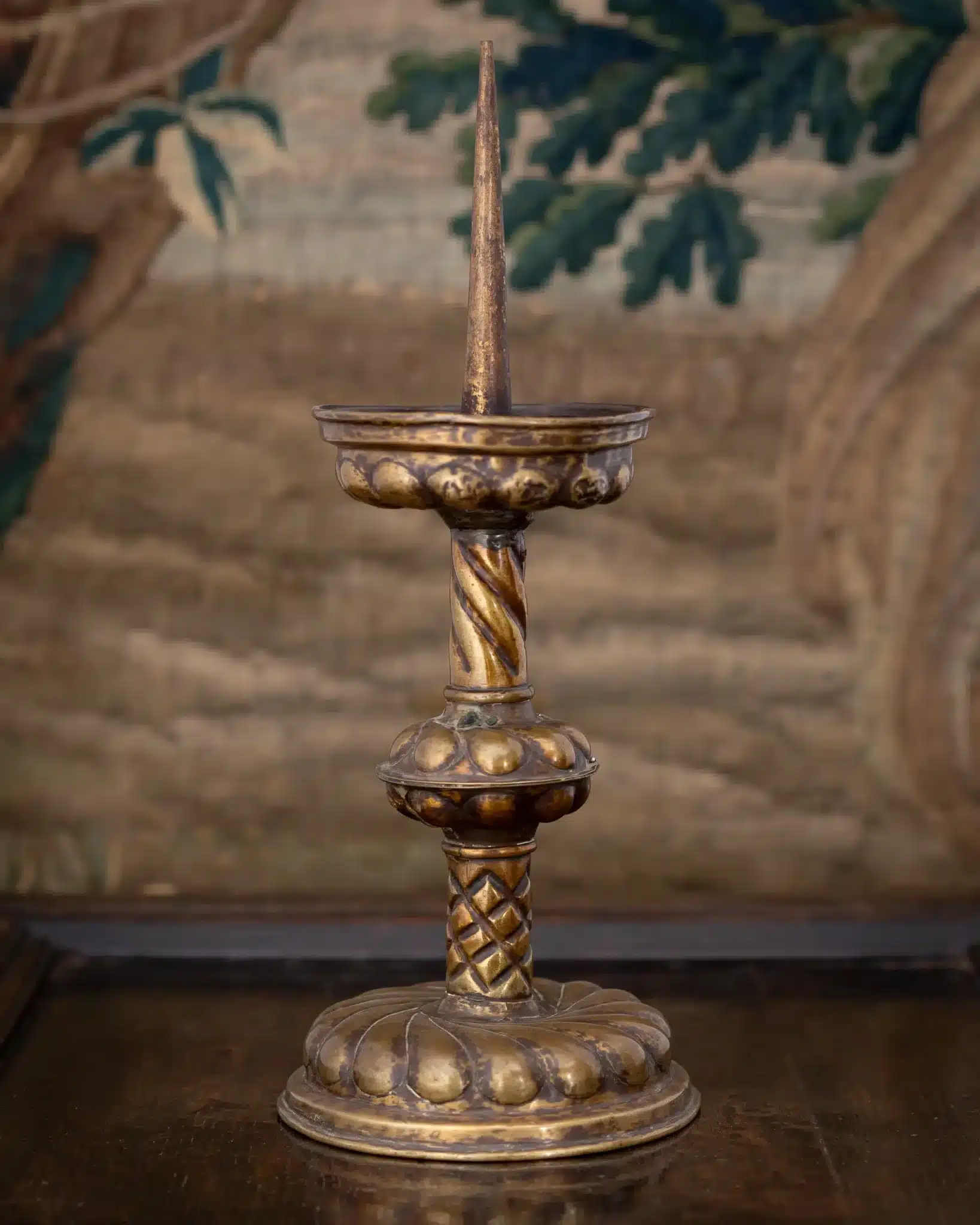Renaissance Nuremberg pricket candlestick