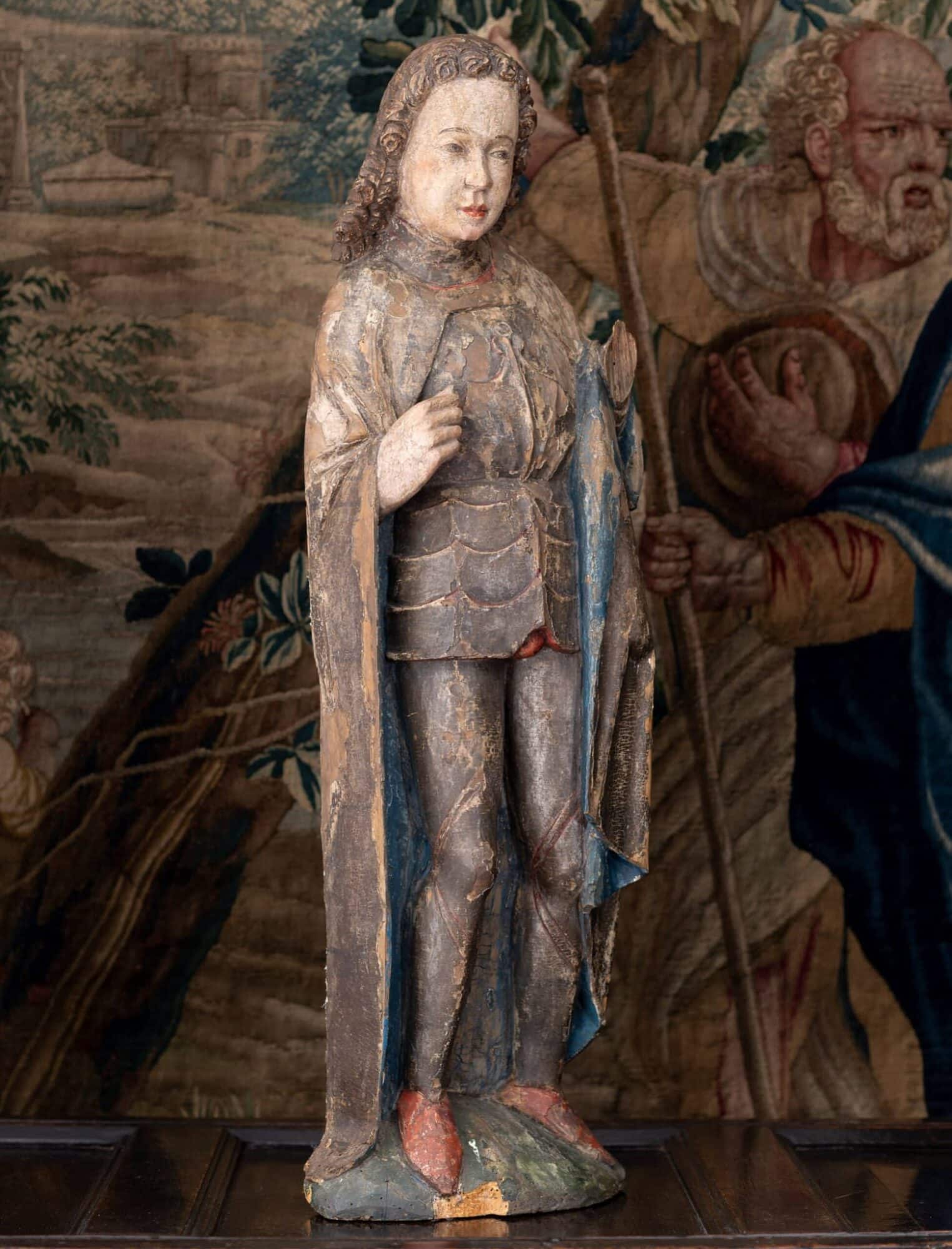 Late Gothic Limewood Sculpture of St George