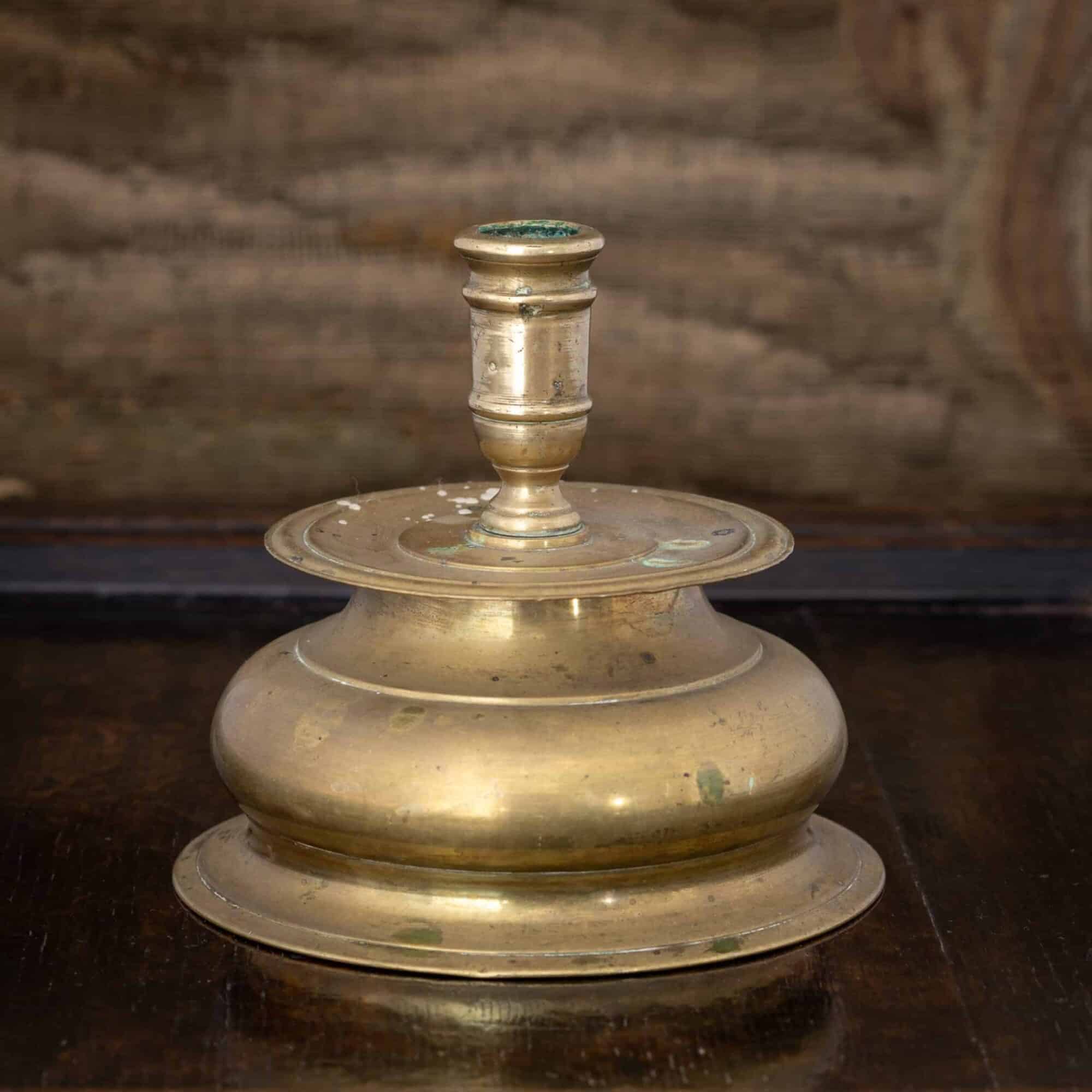 Spanish Brass Capstan Candlestick