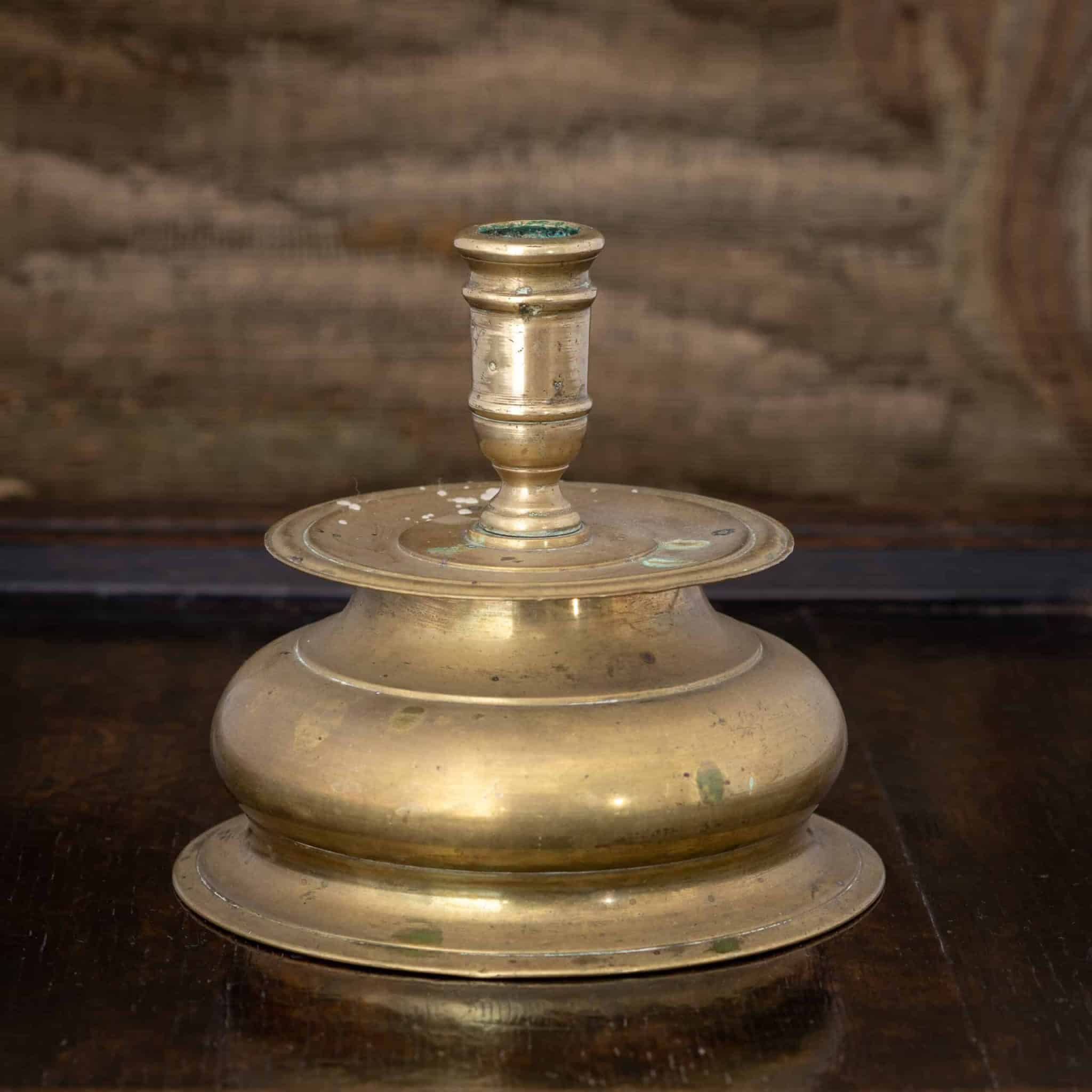 Spanish Brass Capstan Candlestick