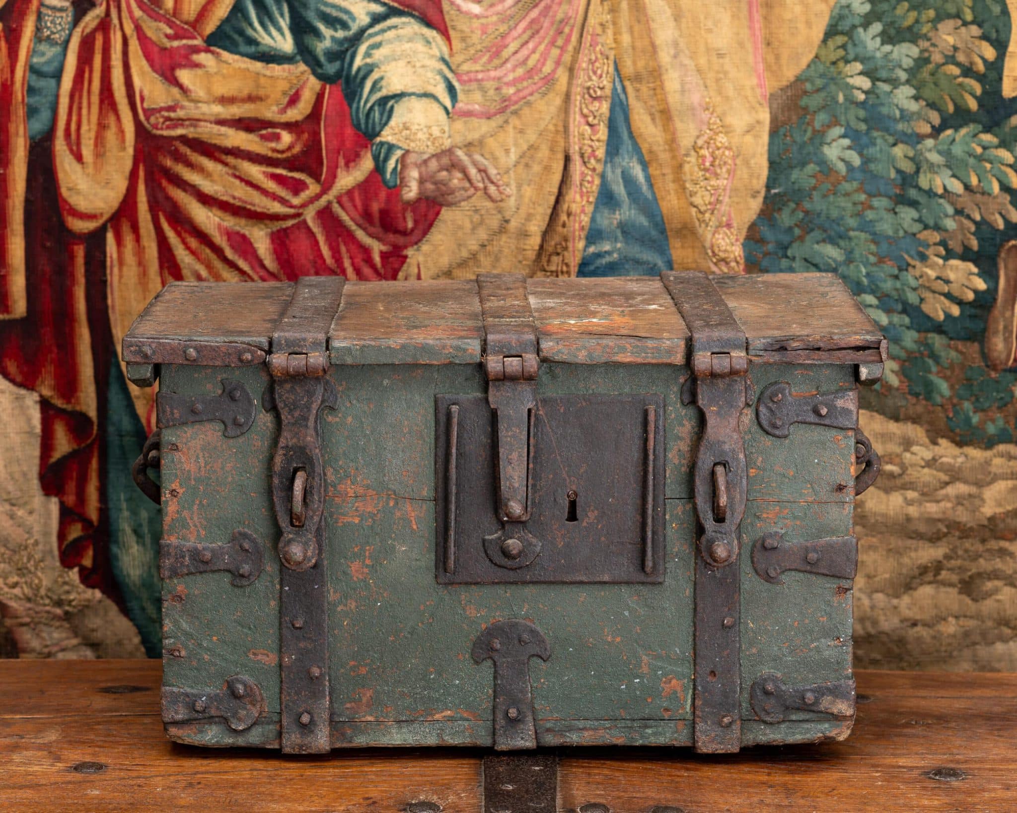 Late Gothic iron bound box