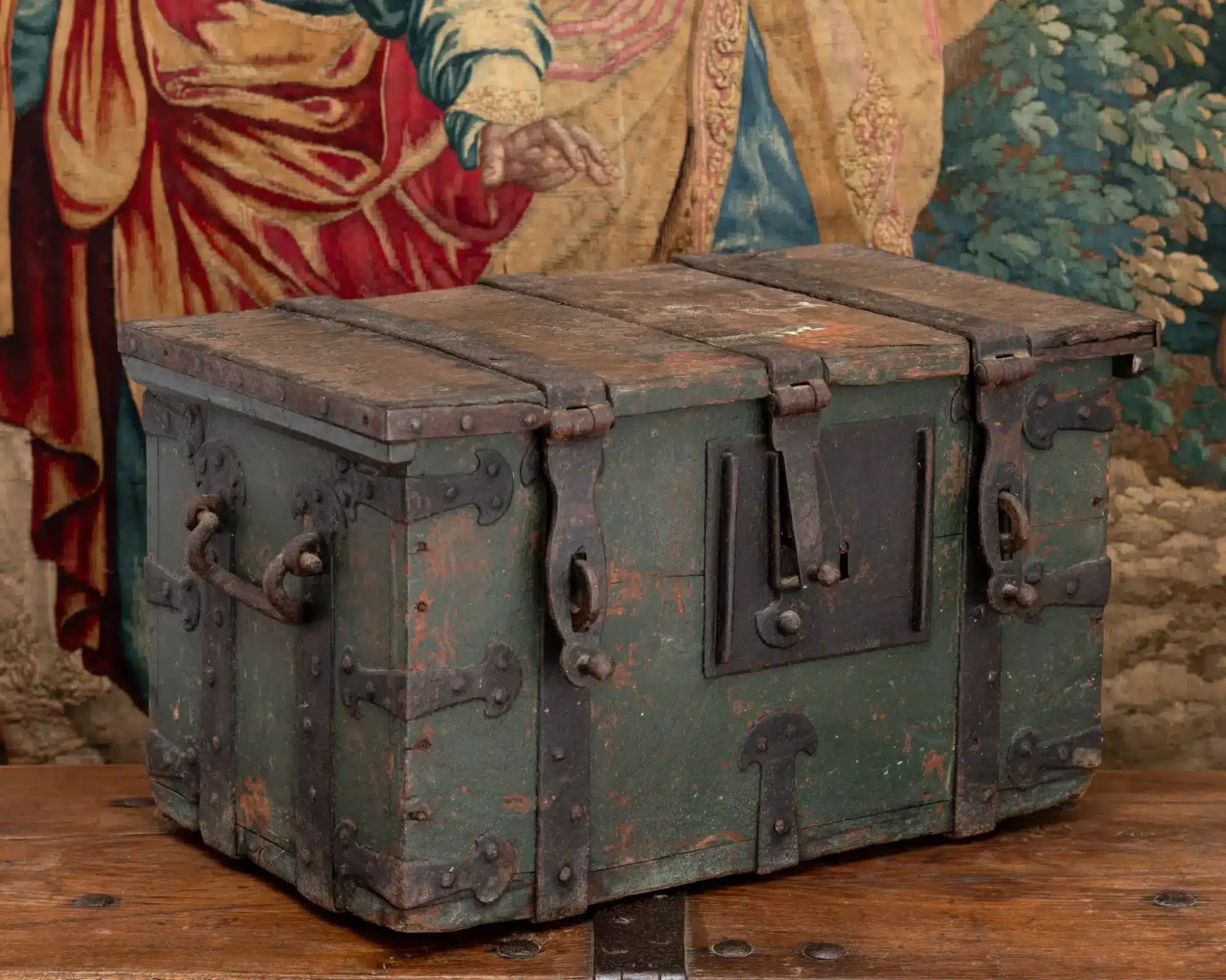 Late Gothic iron bound box