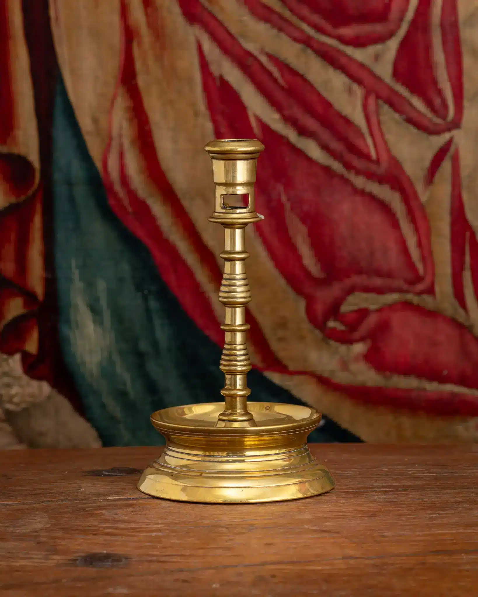 Gothic Brass Candlestick