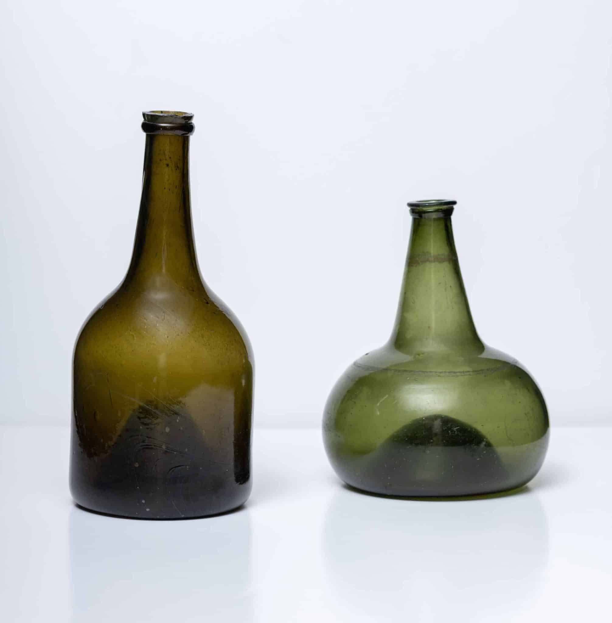 Early 18th century wine bottles