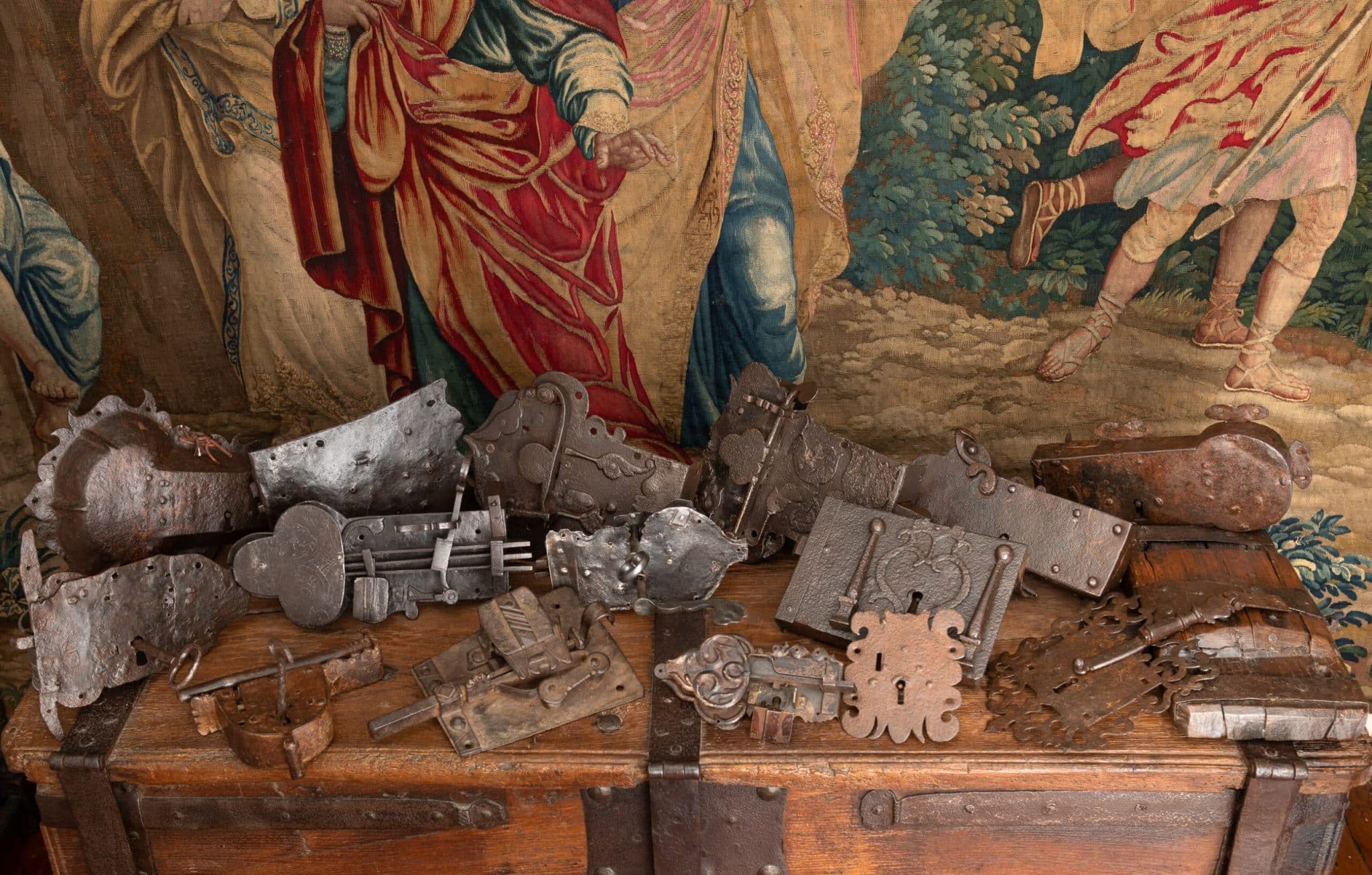 Collection of 15th century – 17th century iron locks