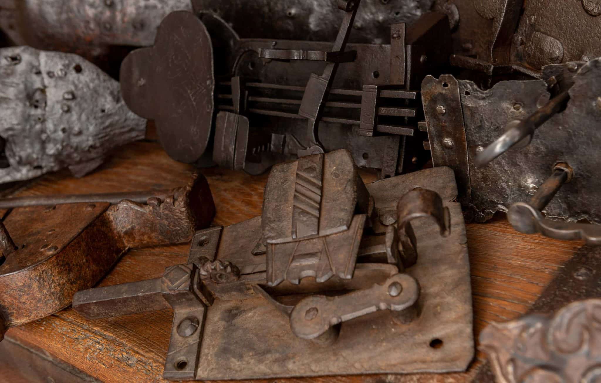 Collection of 15th century – 17th century iron locks
