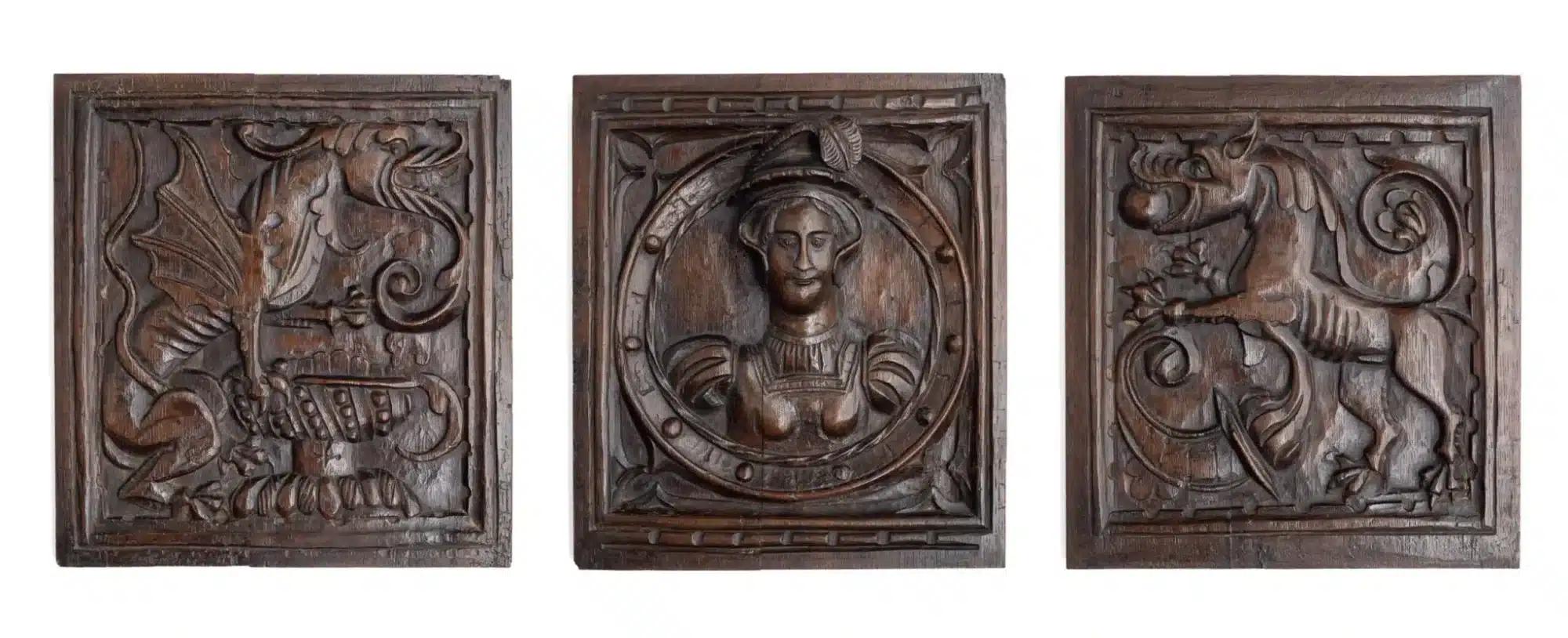 Set of Henry VIII oak panels