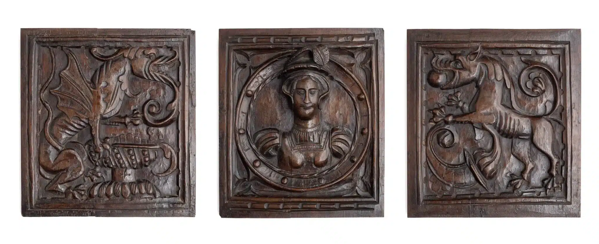 Set of Henry VIII oak panels
