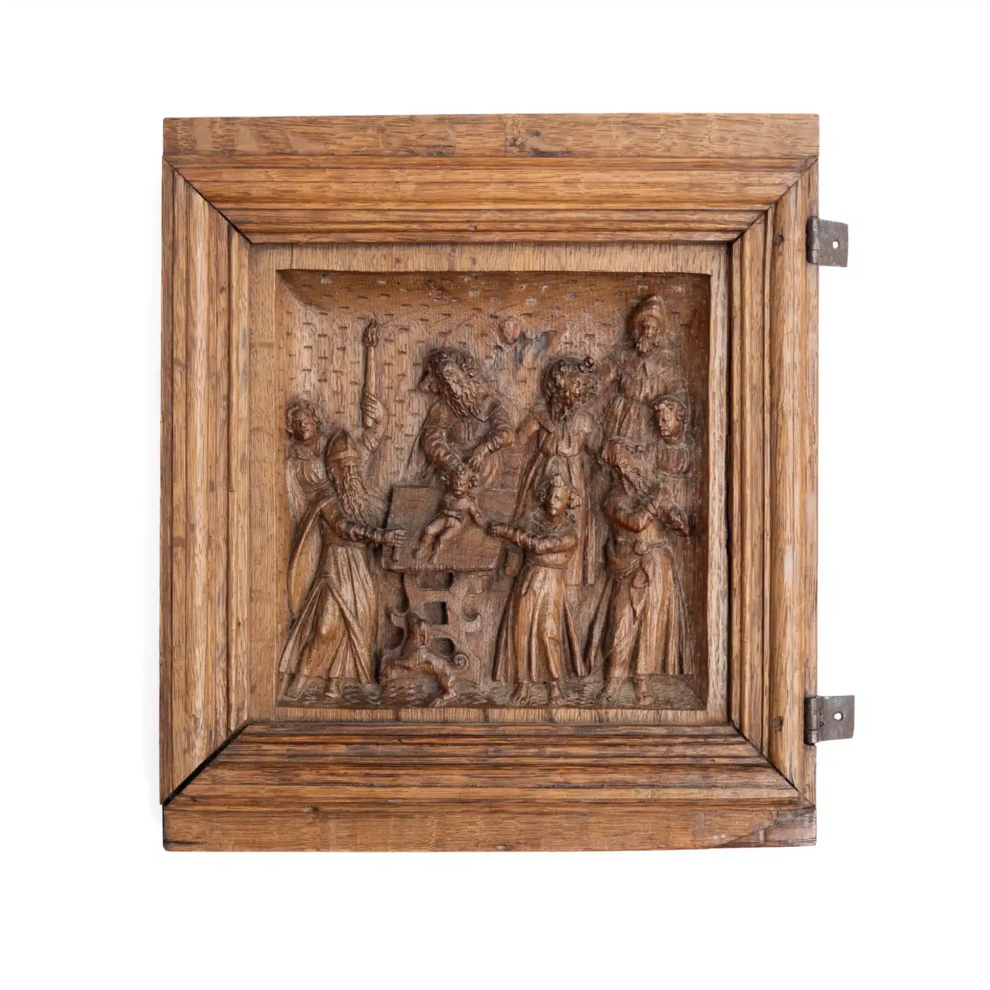 Renaissance Oak Panel Depicting the Circumcision of Christ