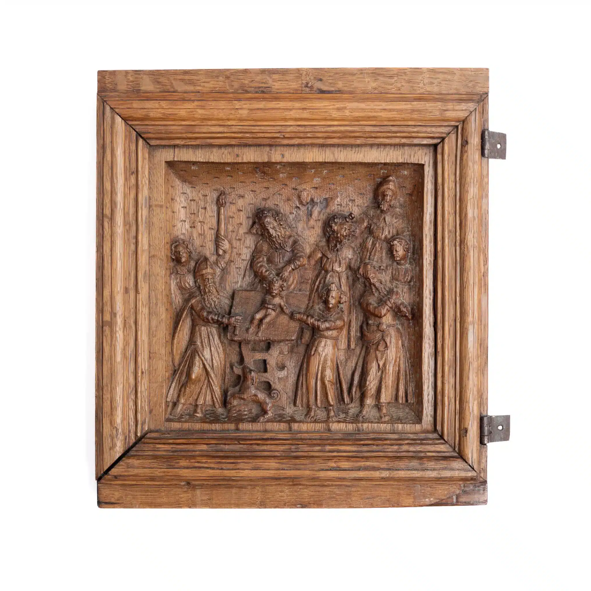 Renaissance Oak Panel Depicting the Circumcision of Christ