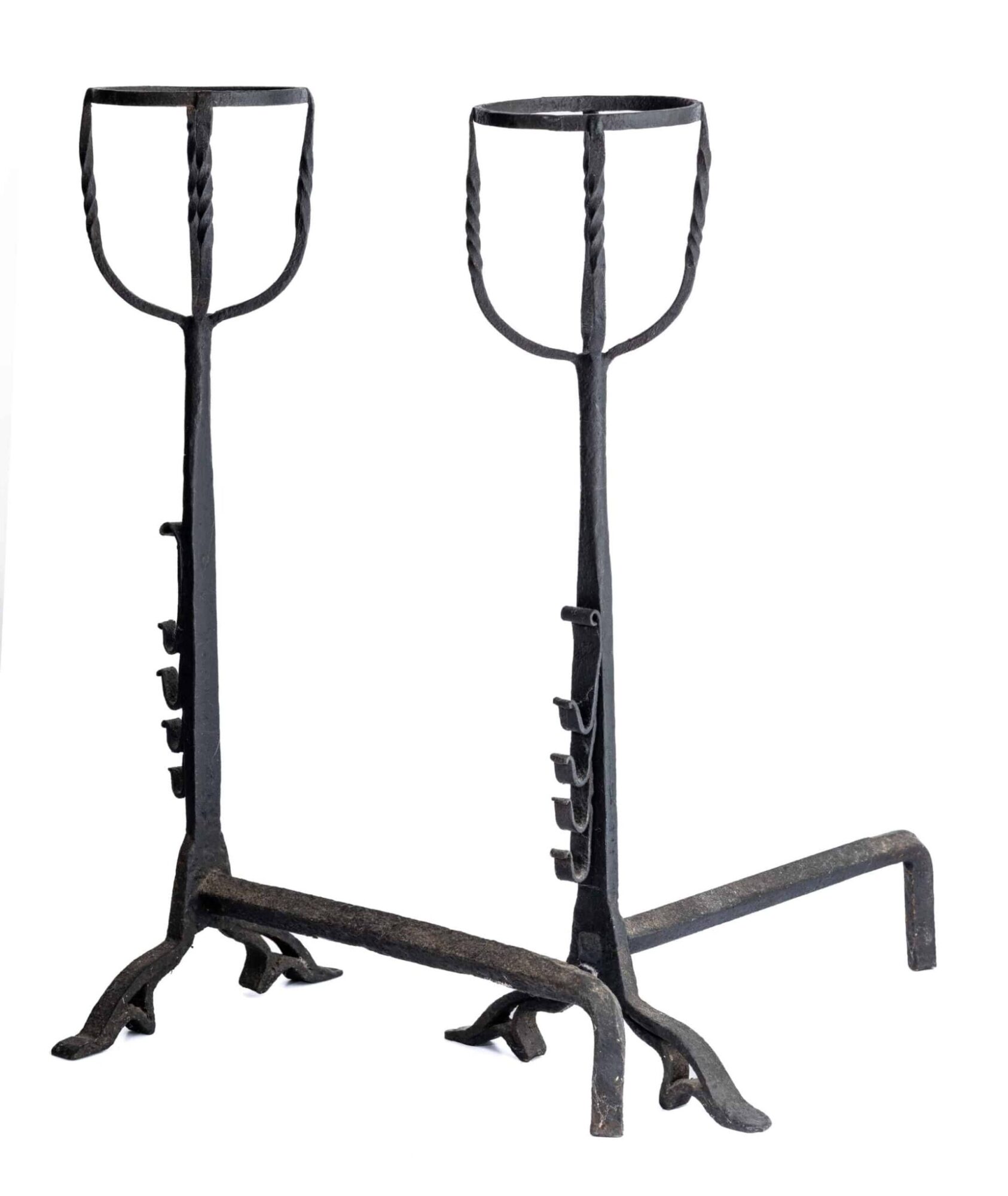 Pair of 16th century firedogs