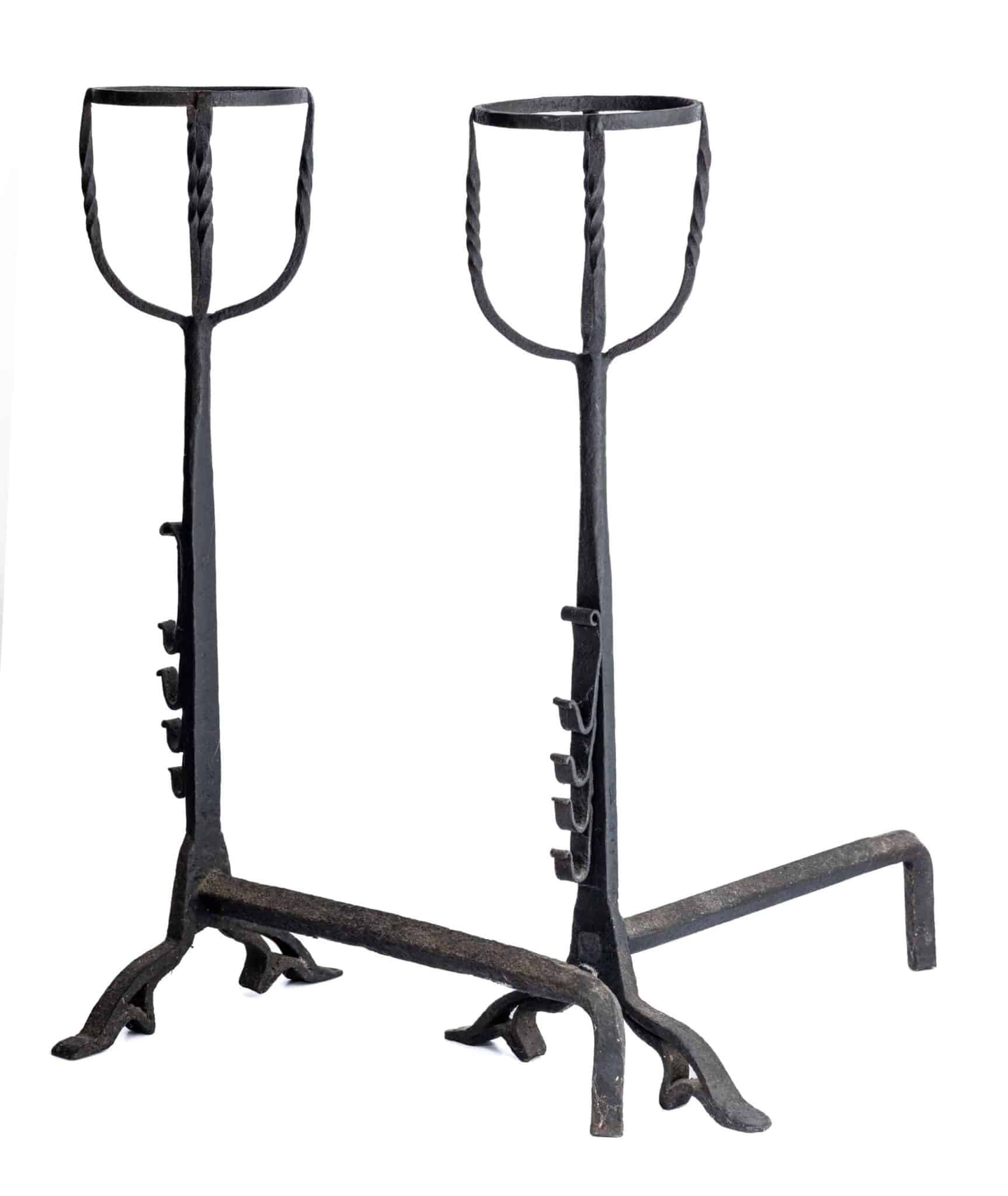 Pair of 16th century firedogs