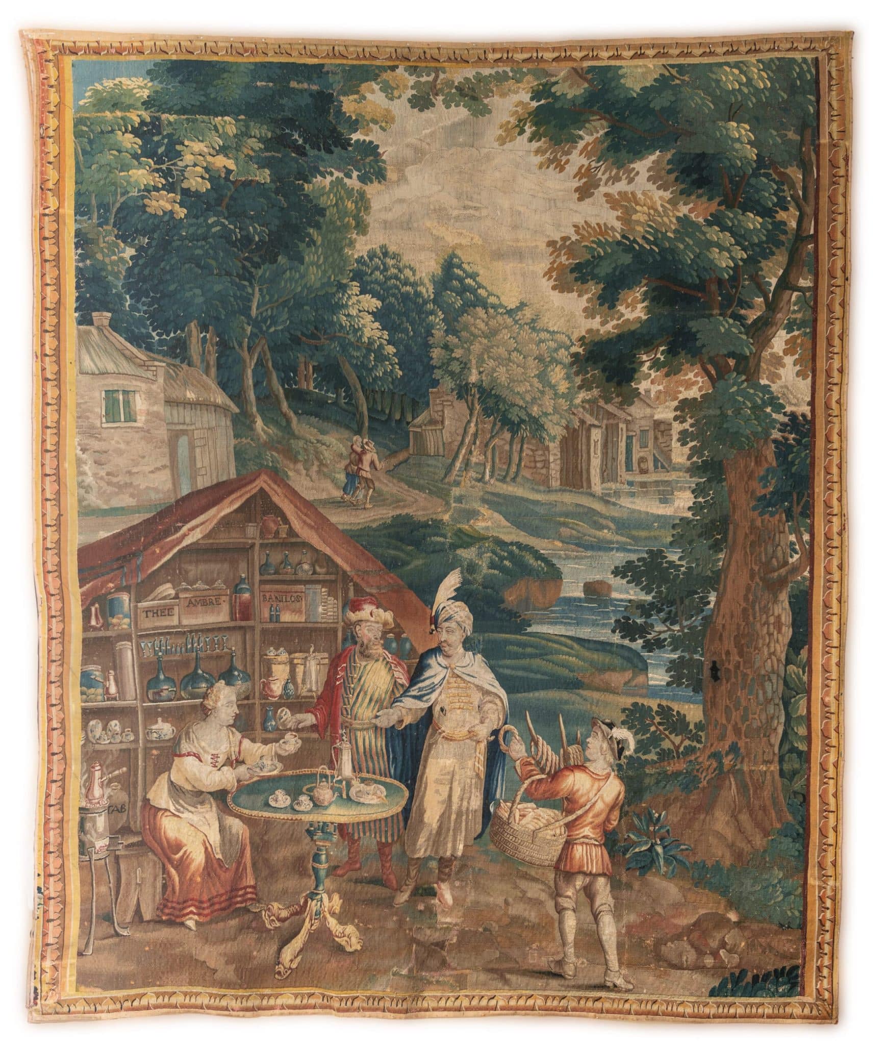 Beauvais Tapestry depicting coffee tasters