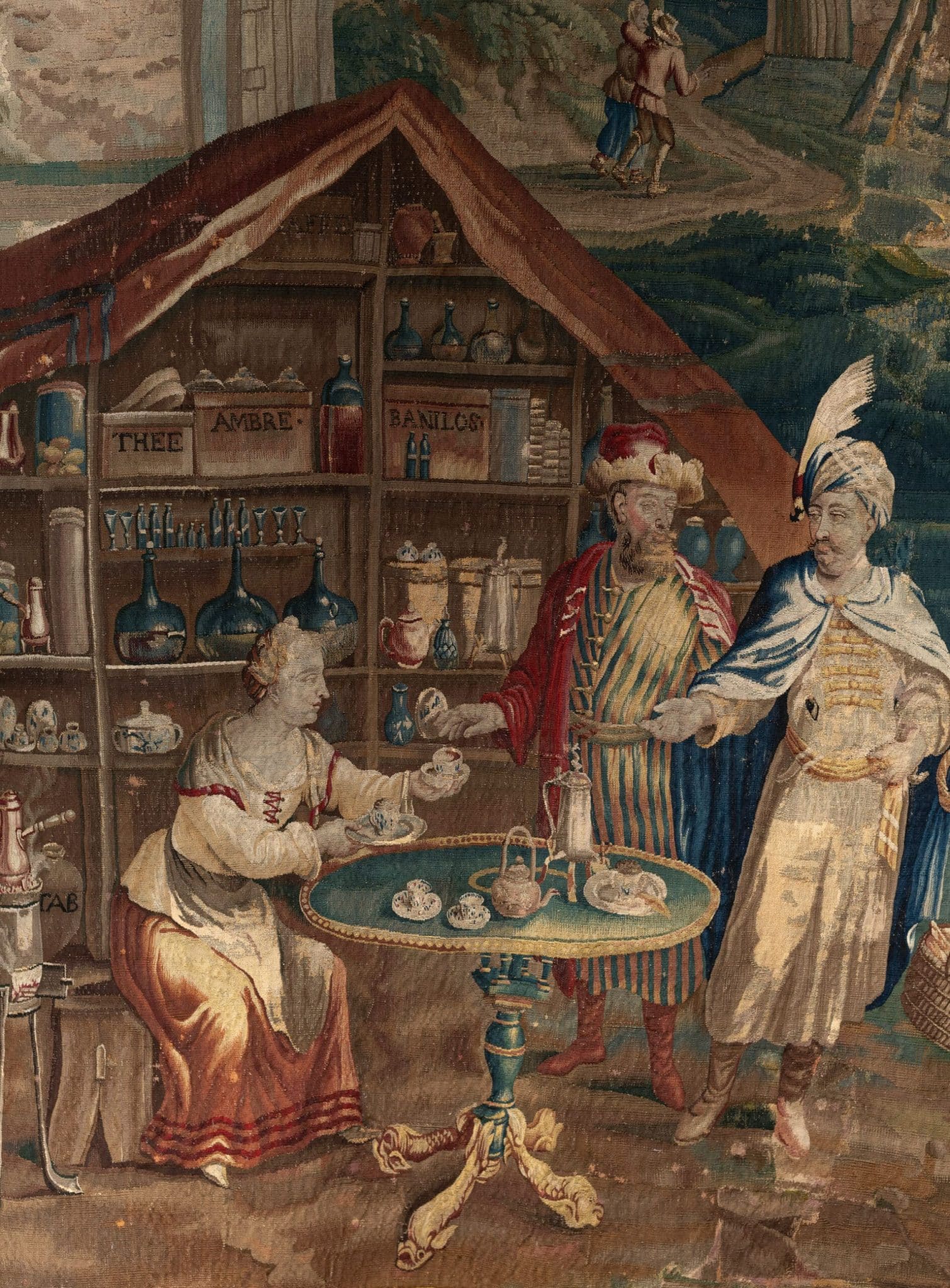 Beauvais Tapestry depicting coffee tasters