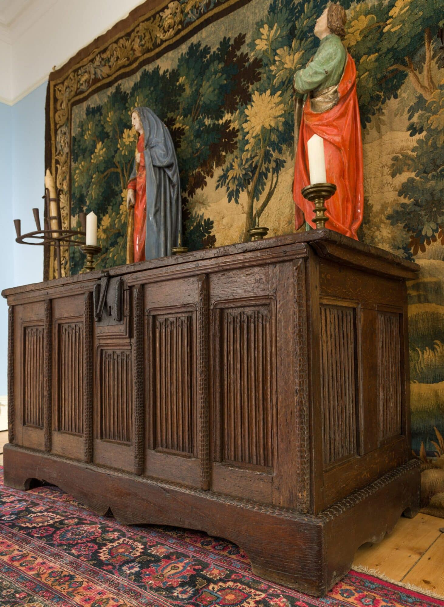 Late Gothic oak chest