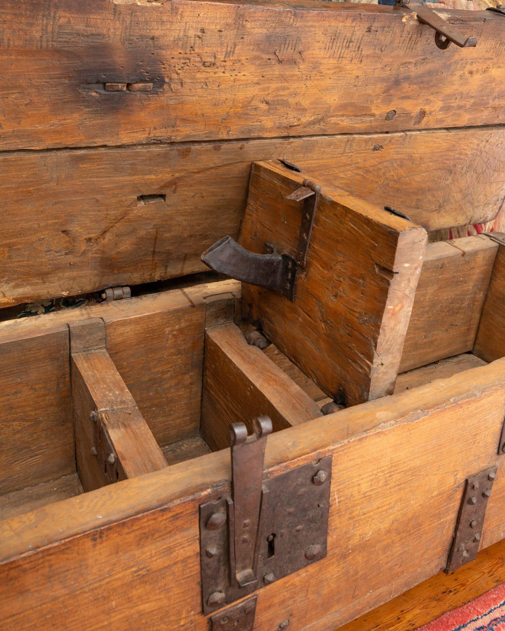 Medieval Elm Iron Bound Chest