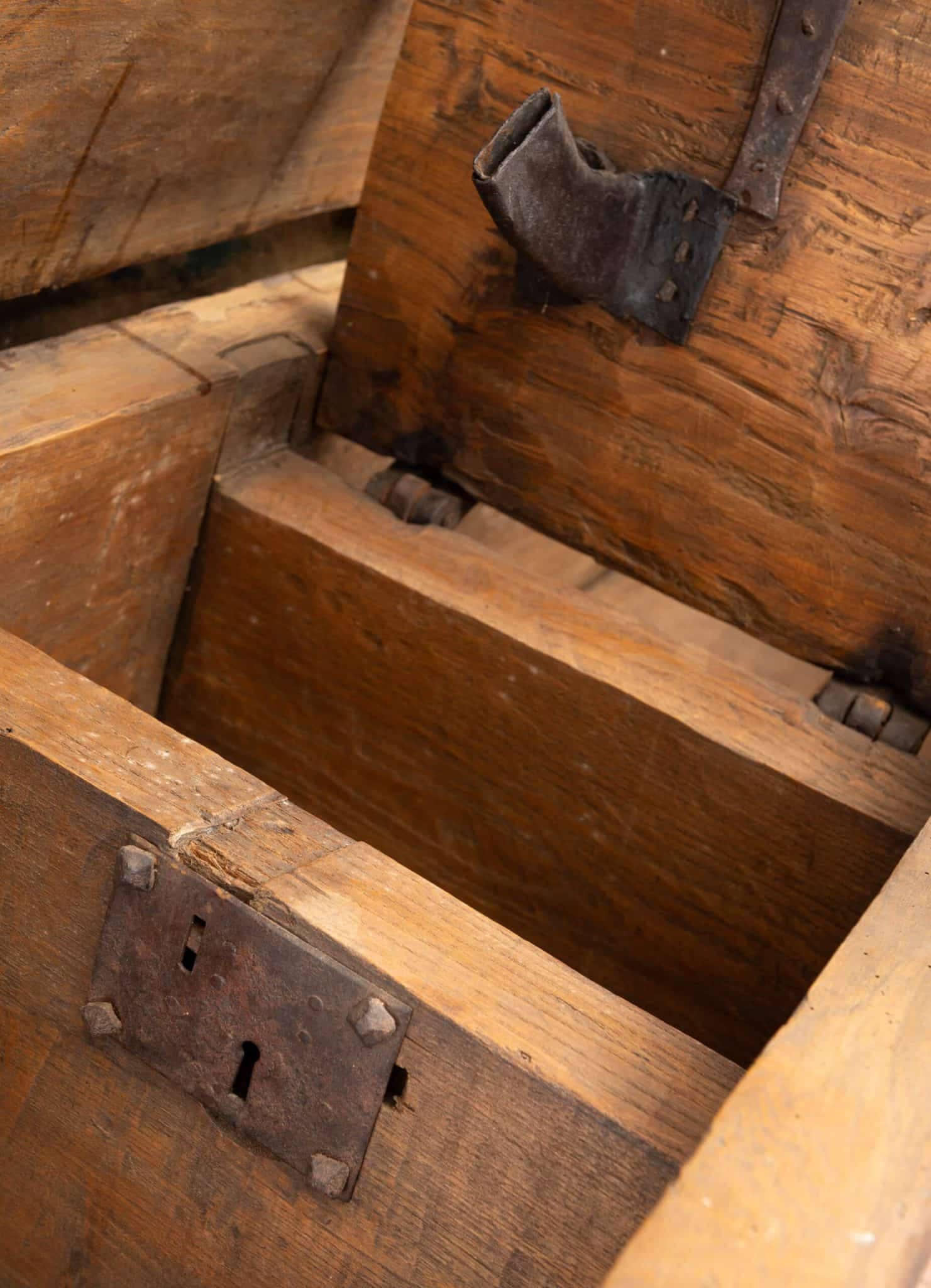 Medieval Elm Iron Bound Chest