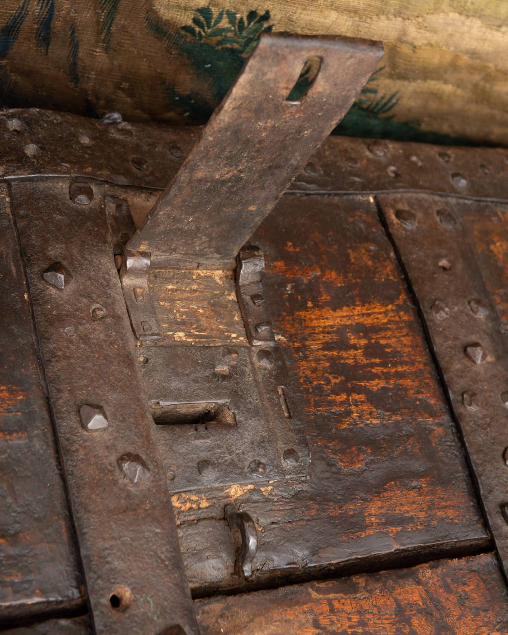 Medieval Elm Iron Bound Chest