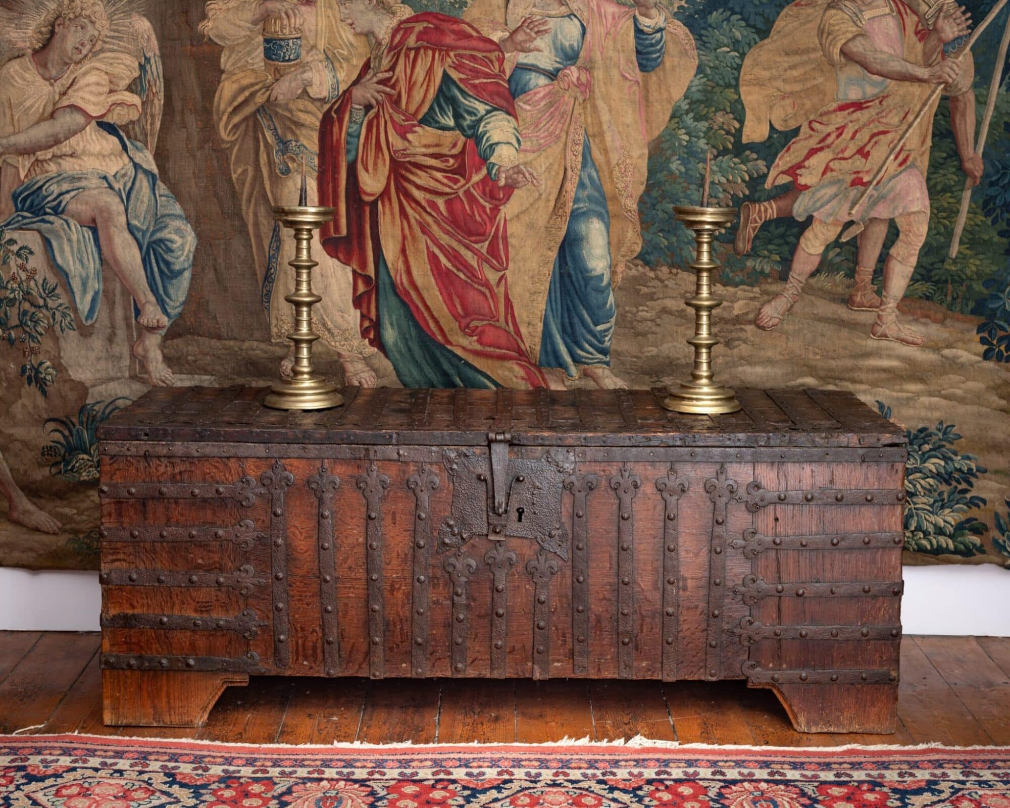 Late Gothic iron bound chest
