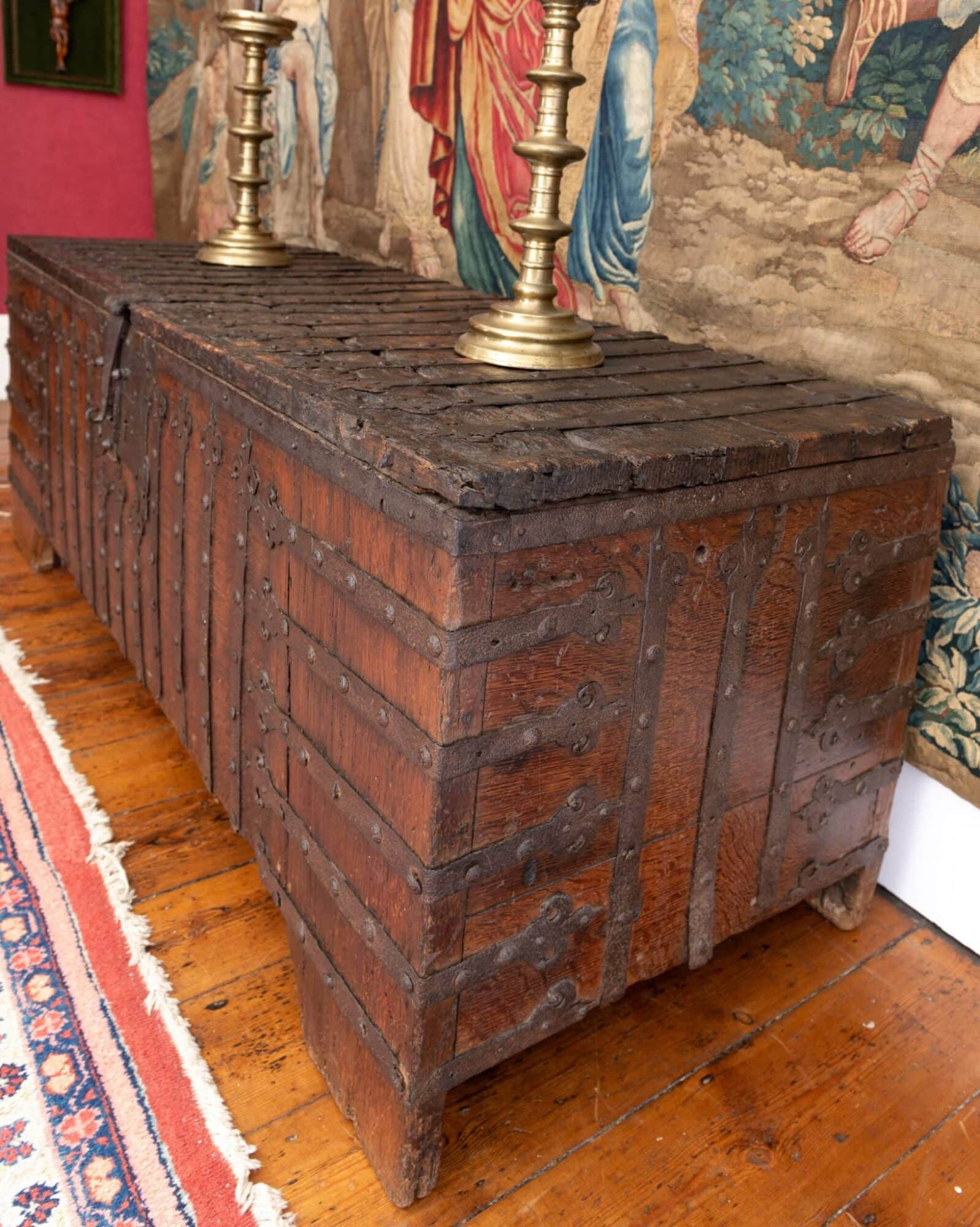 Late Gothic iron bound chest