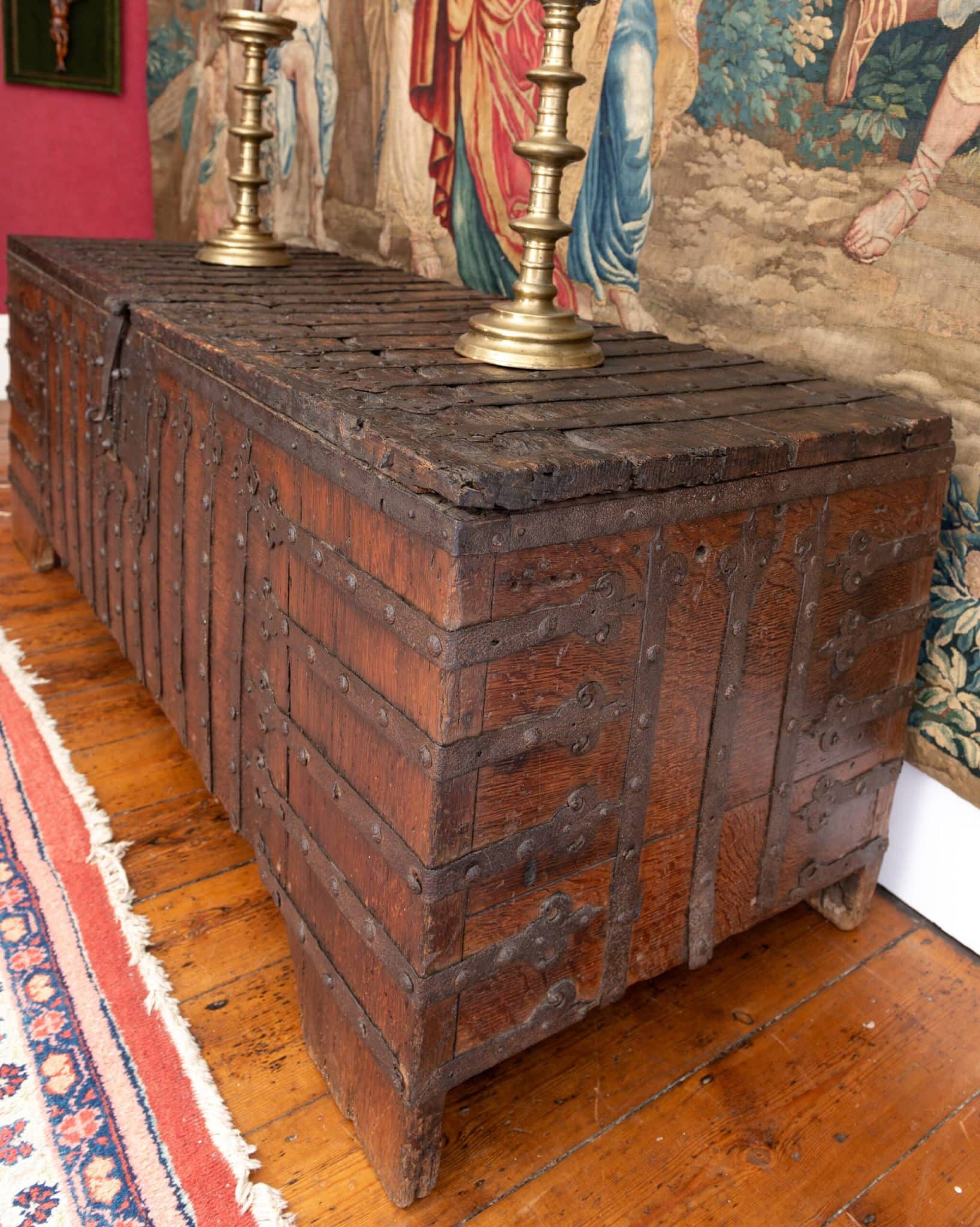 Late Gothic iron bound chest