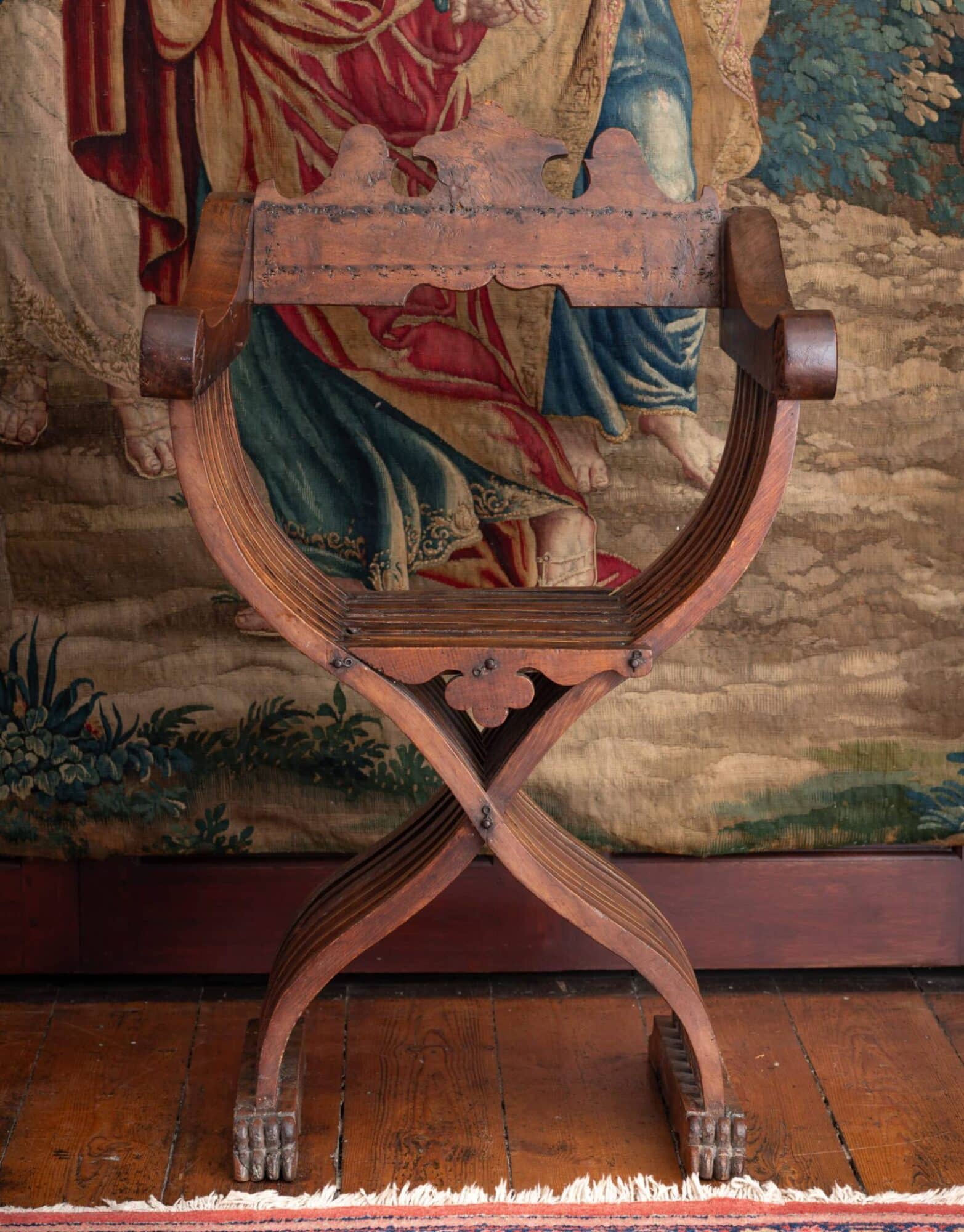 Late Gothic Savonarola Folding Chair