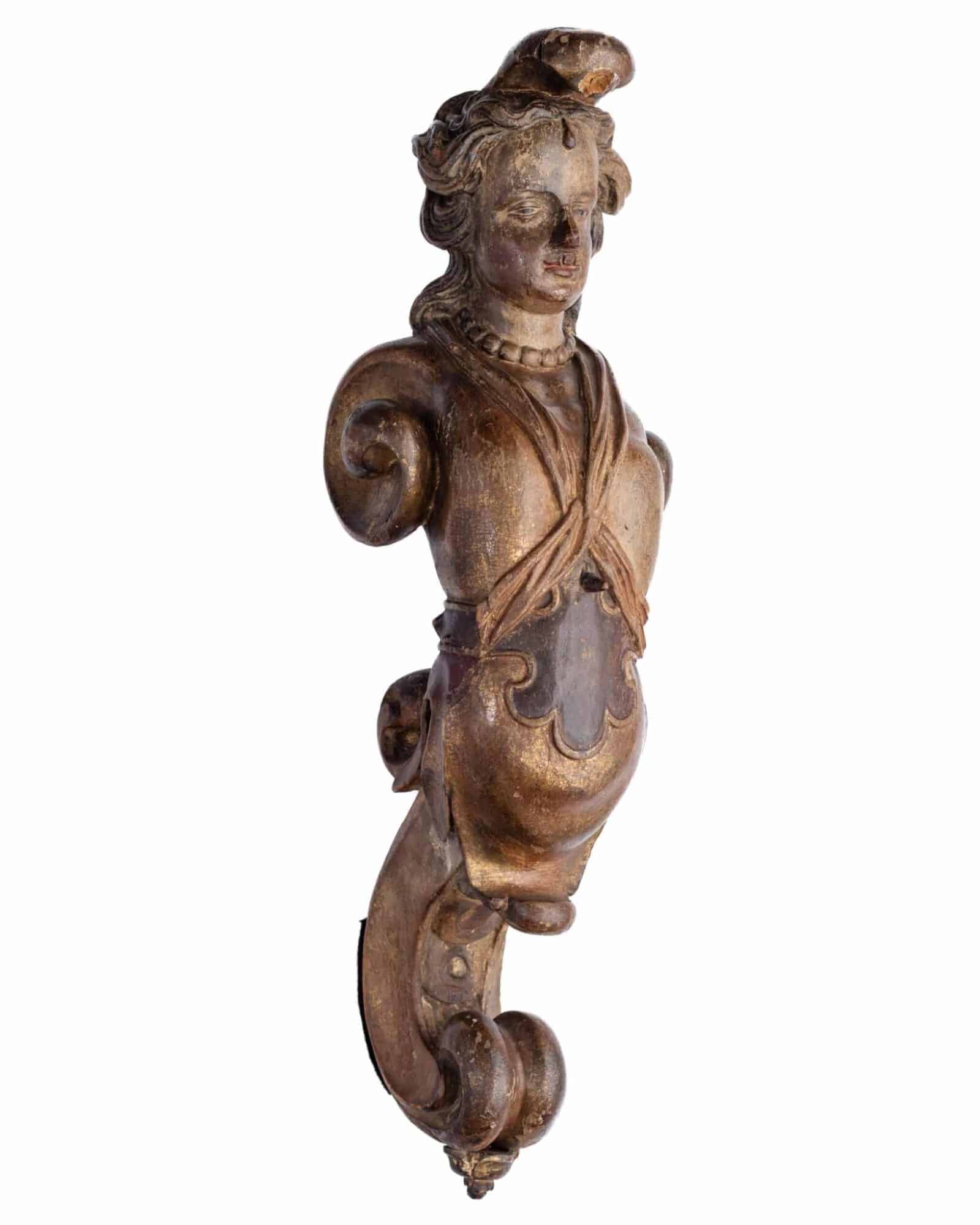 Netherlandish Oak Carved Bracket Figure