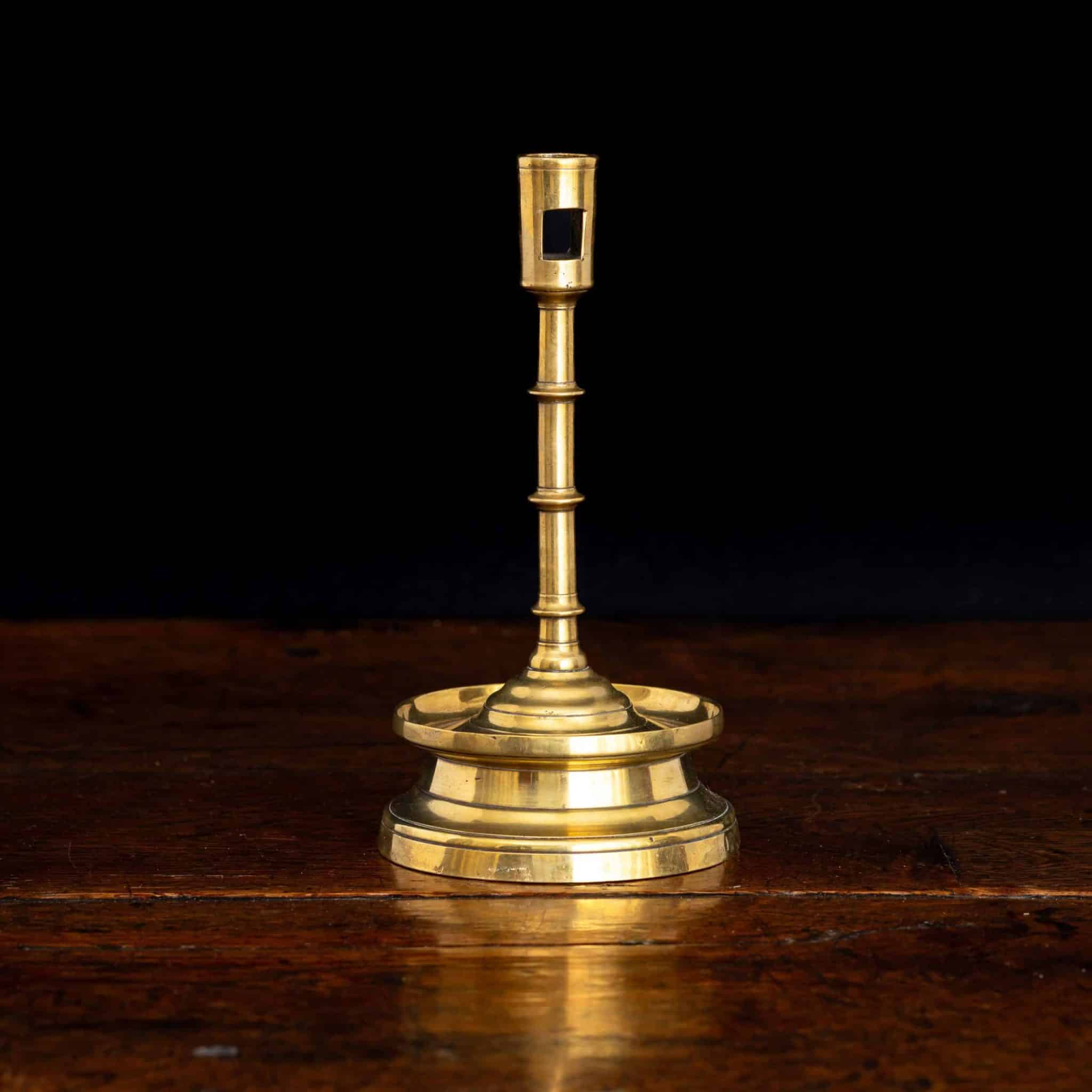 Gothic Copper Alloy Candlestick