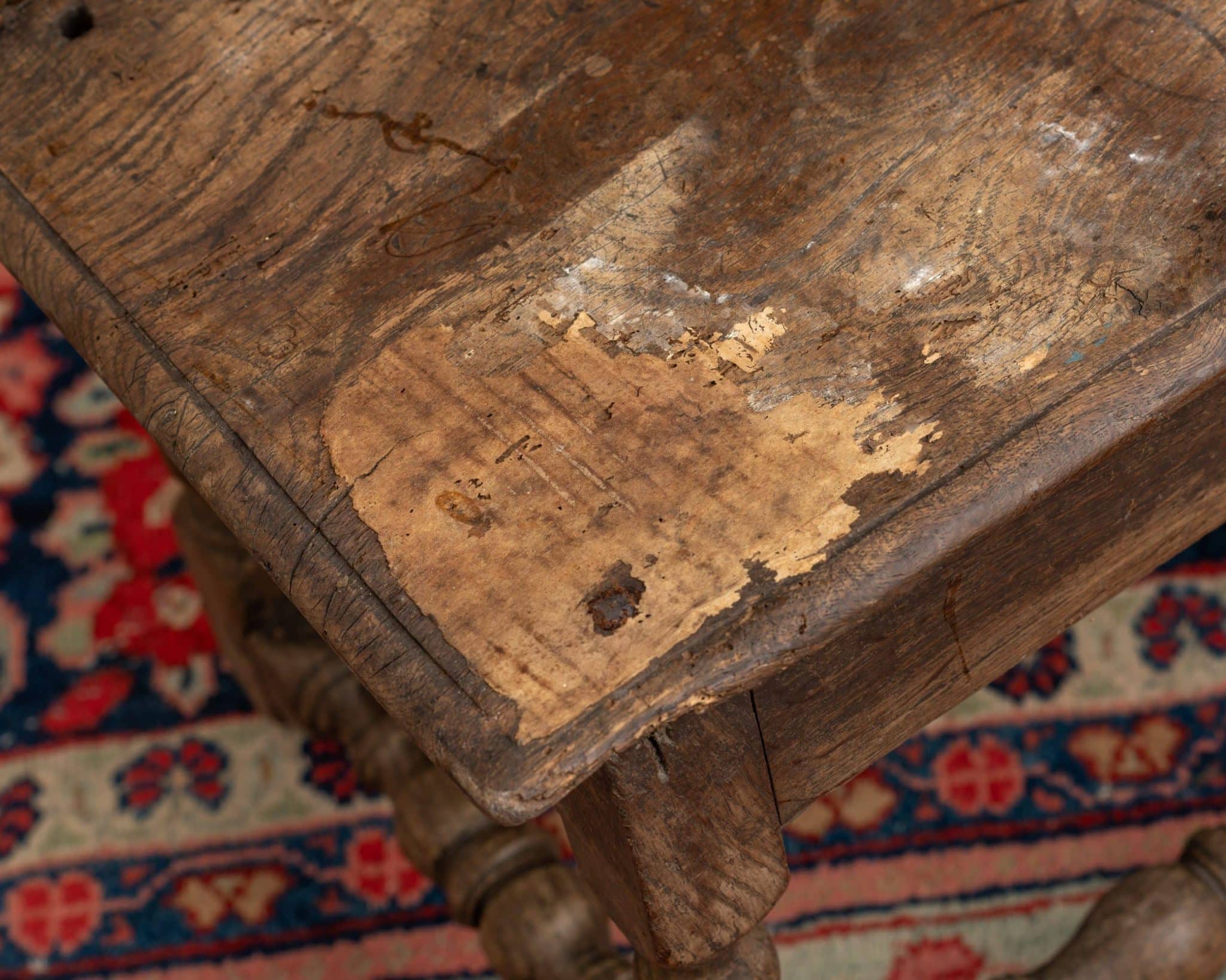 Charles II Joined Oak Stool