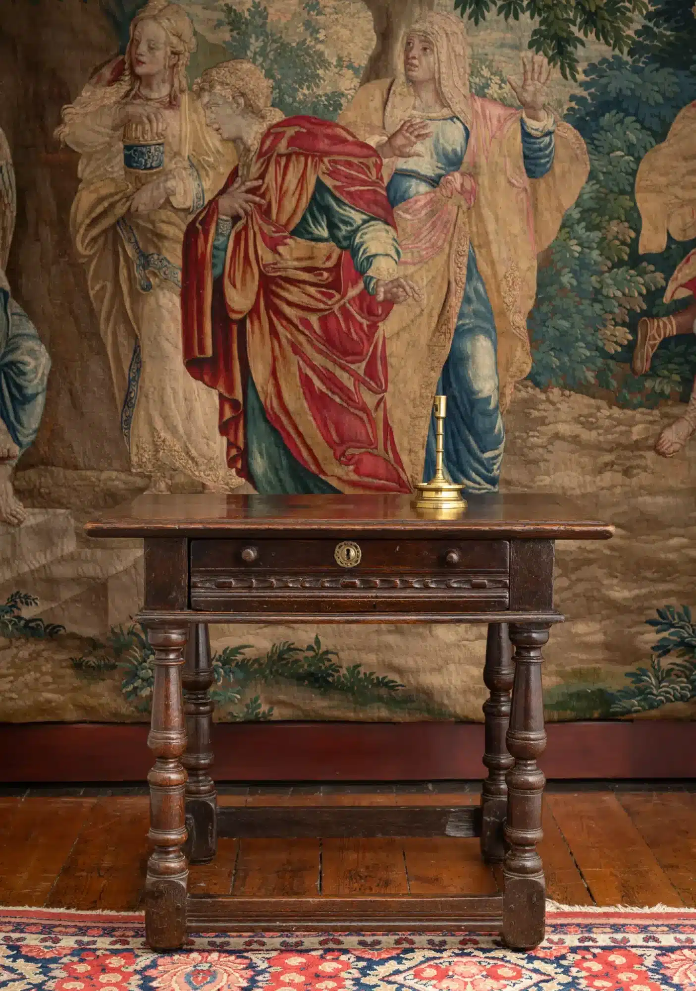 Charles I joined oak centre table