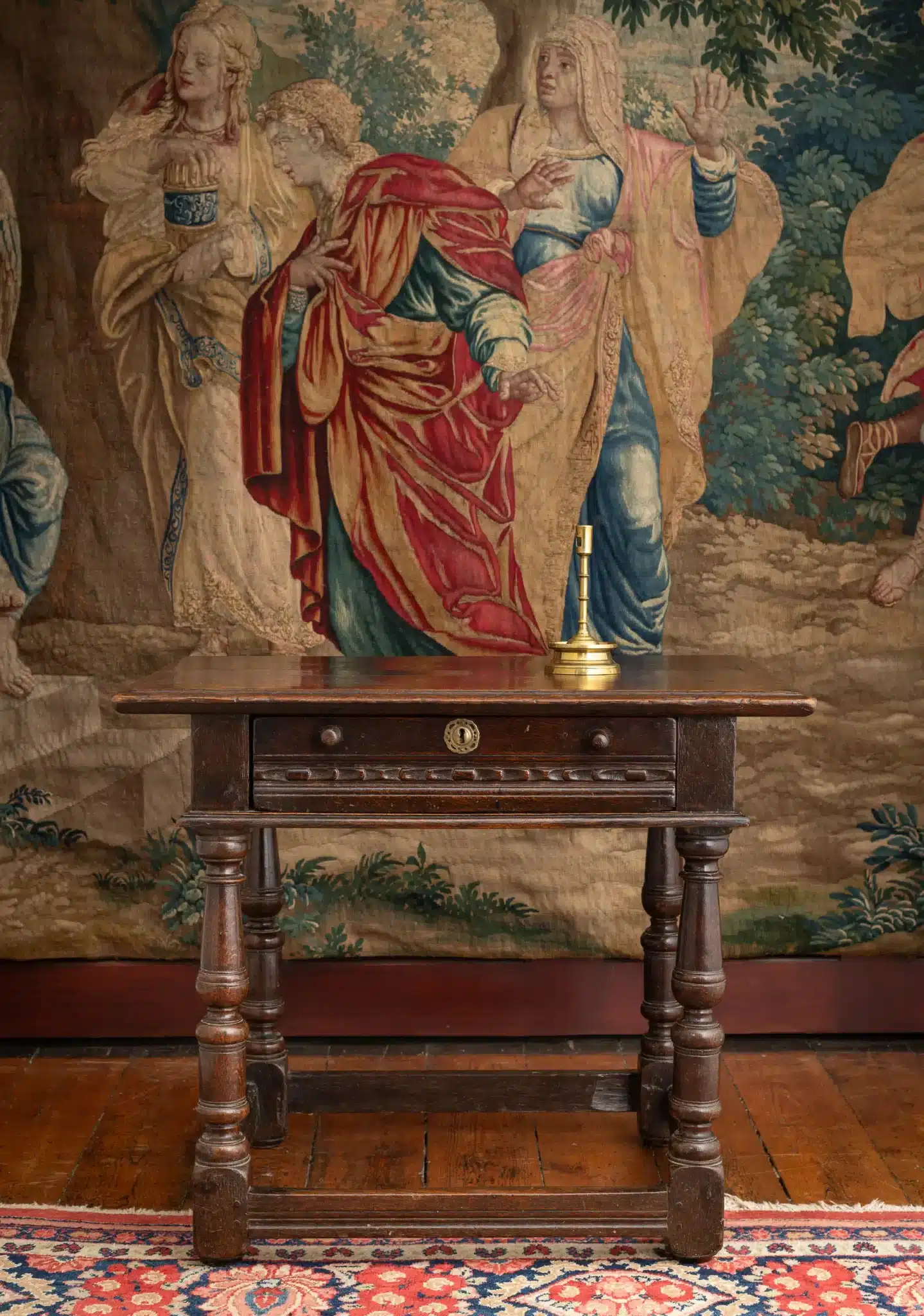 Charles I joined oak centre table