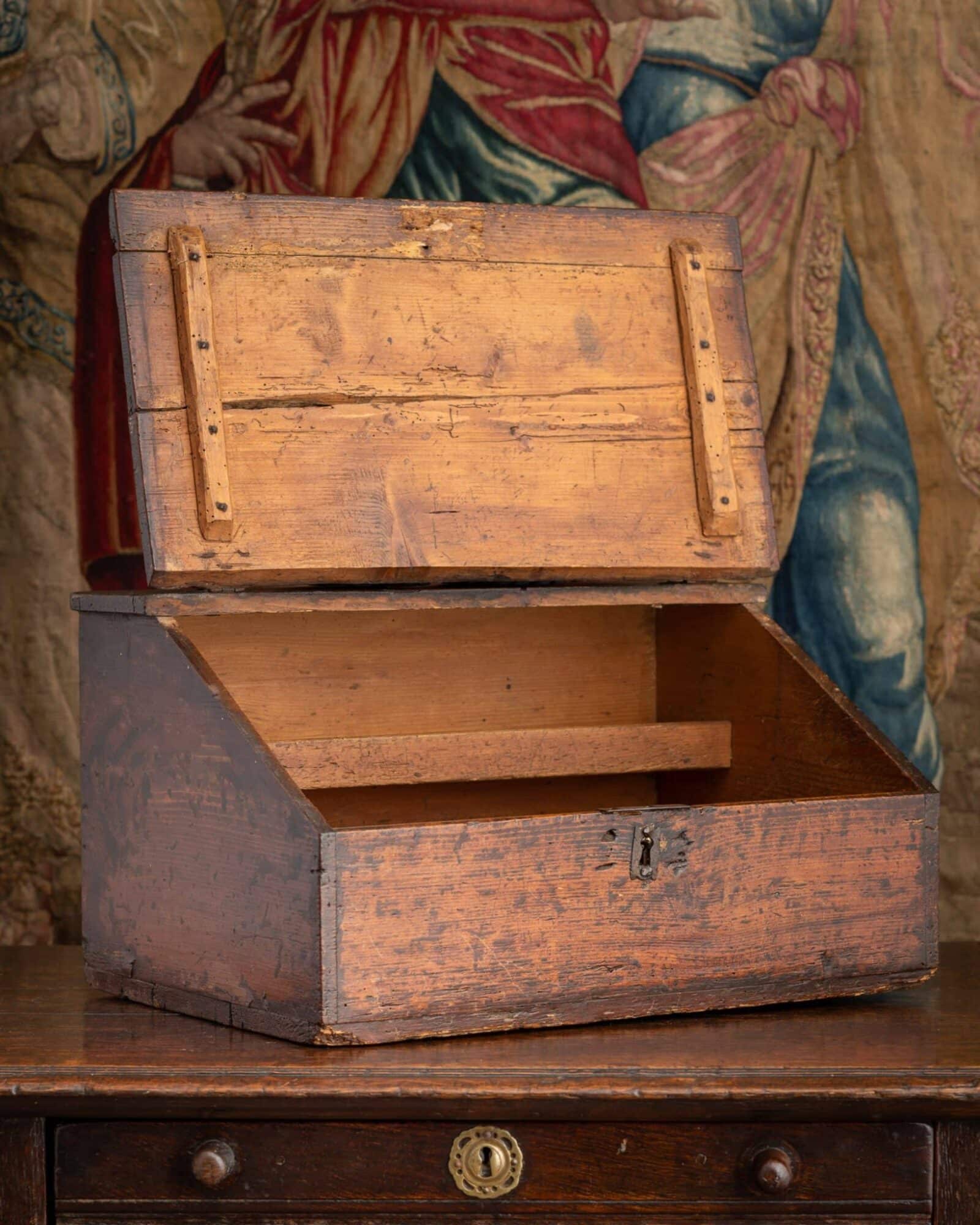Late 17th Century English Boarded Desk Box