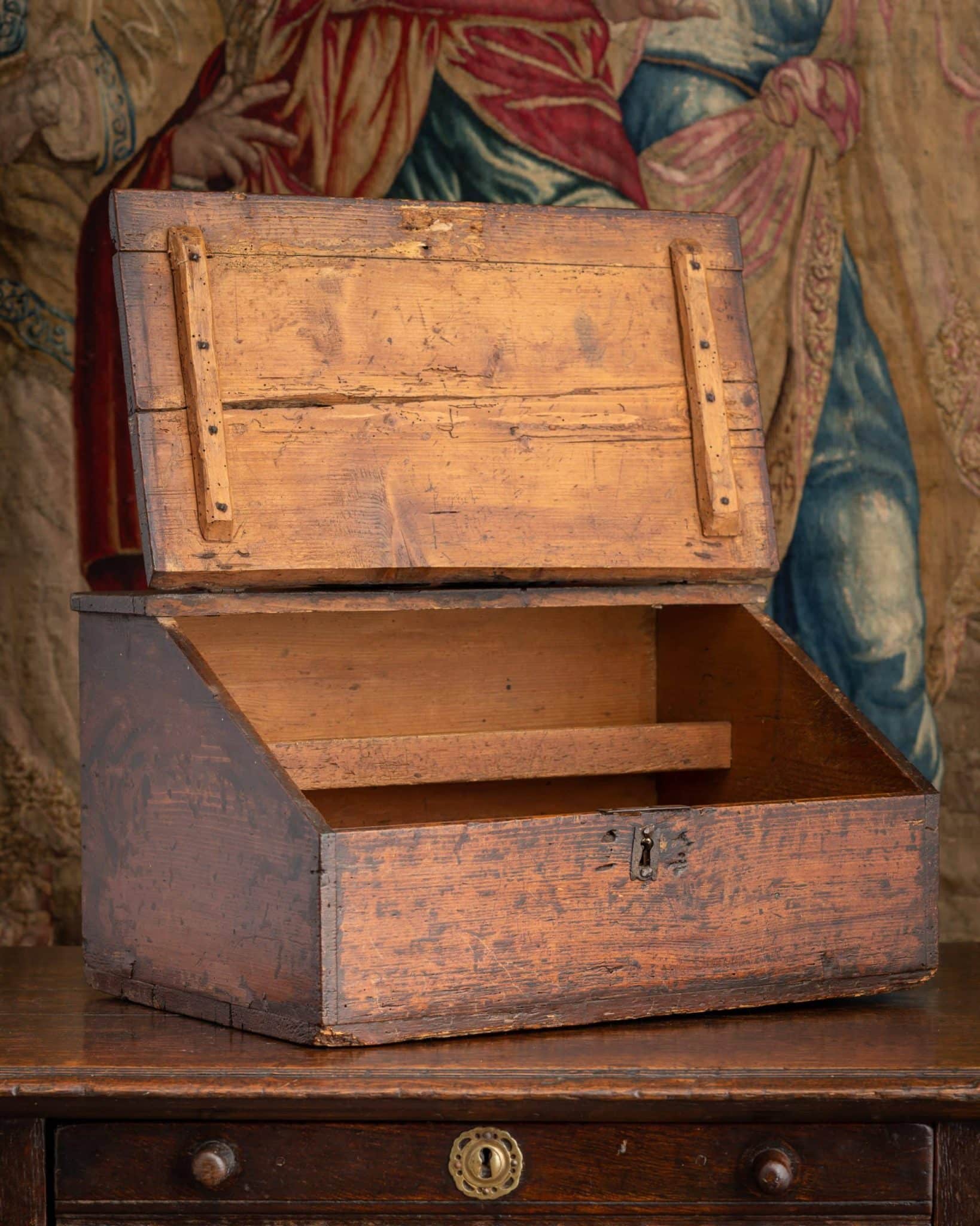 Late 17th Century English Boarded Desk Box