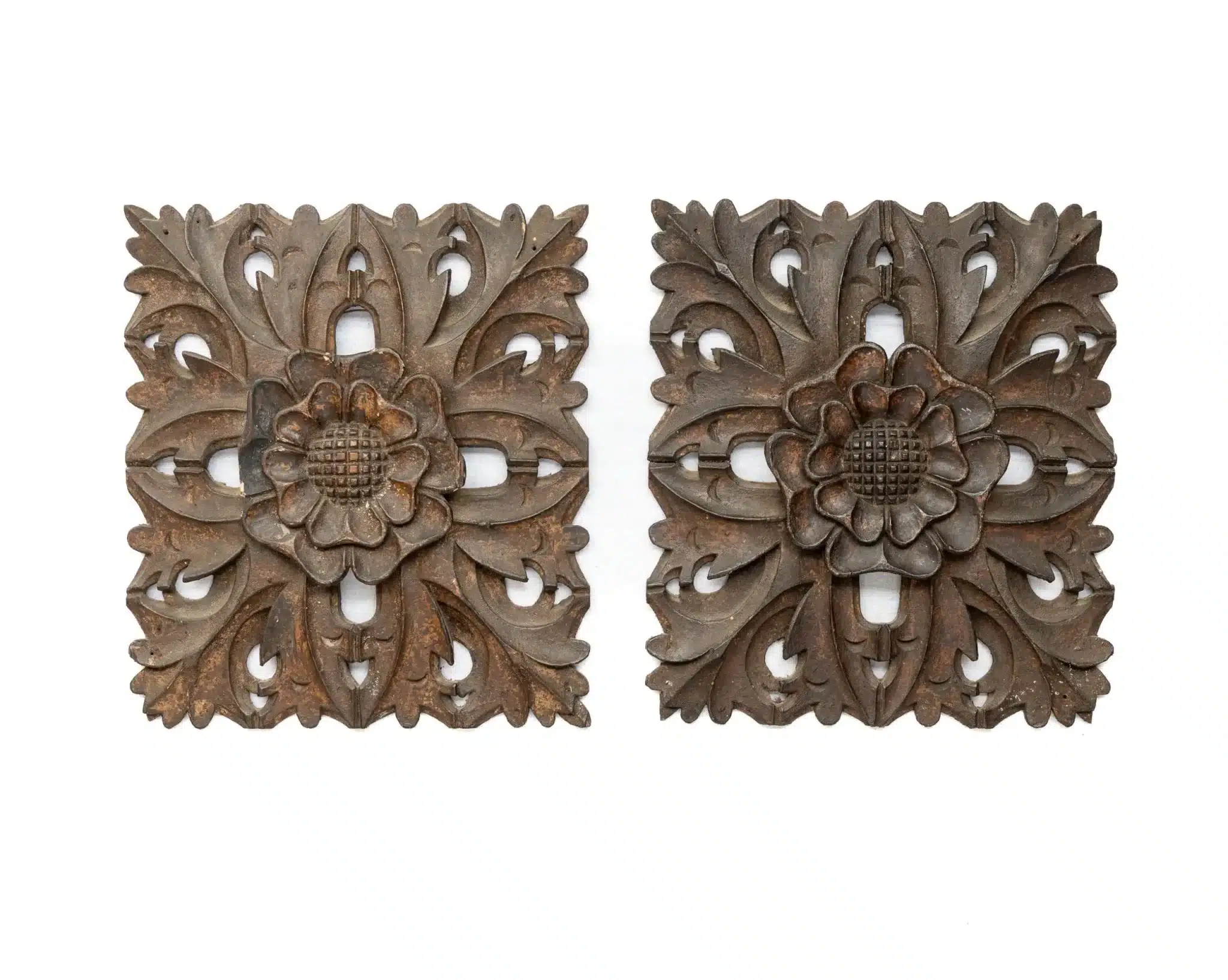Henry VIII oak carved ceiling panels