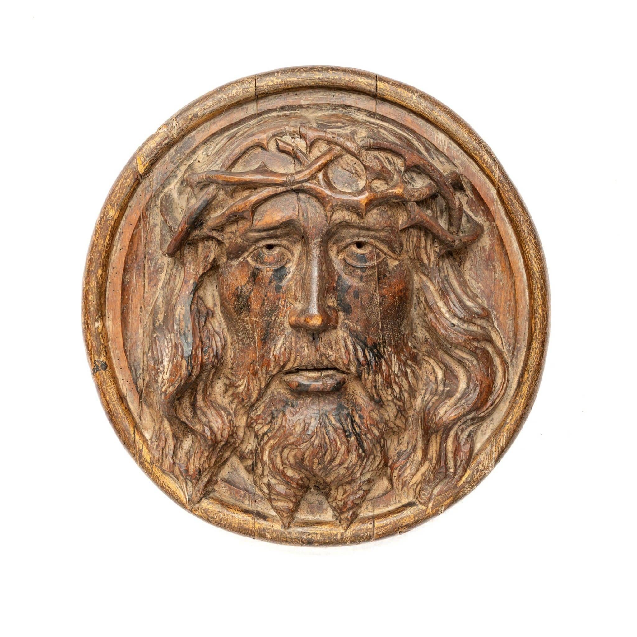 Late Gothic Pine Christ Tondo