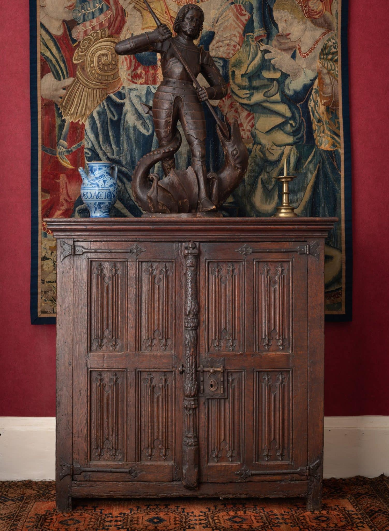 Late Gothic Flemish Oak Cupboard