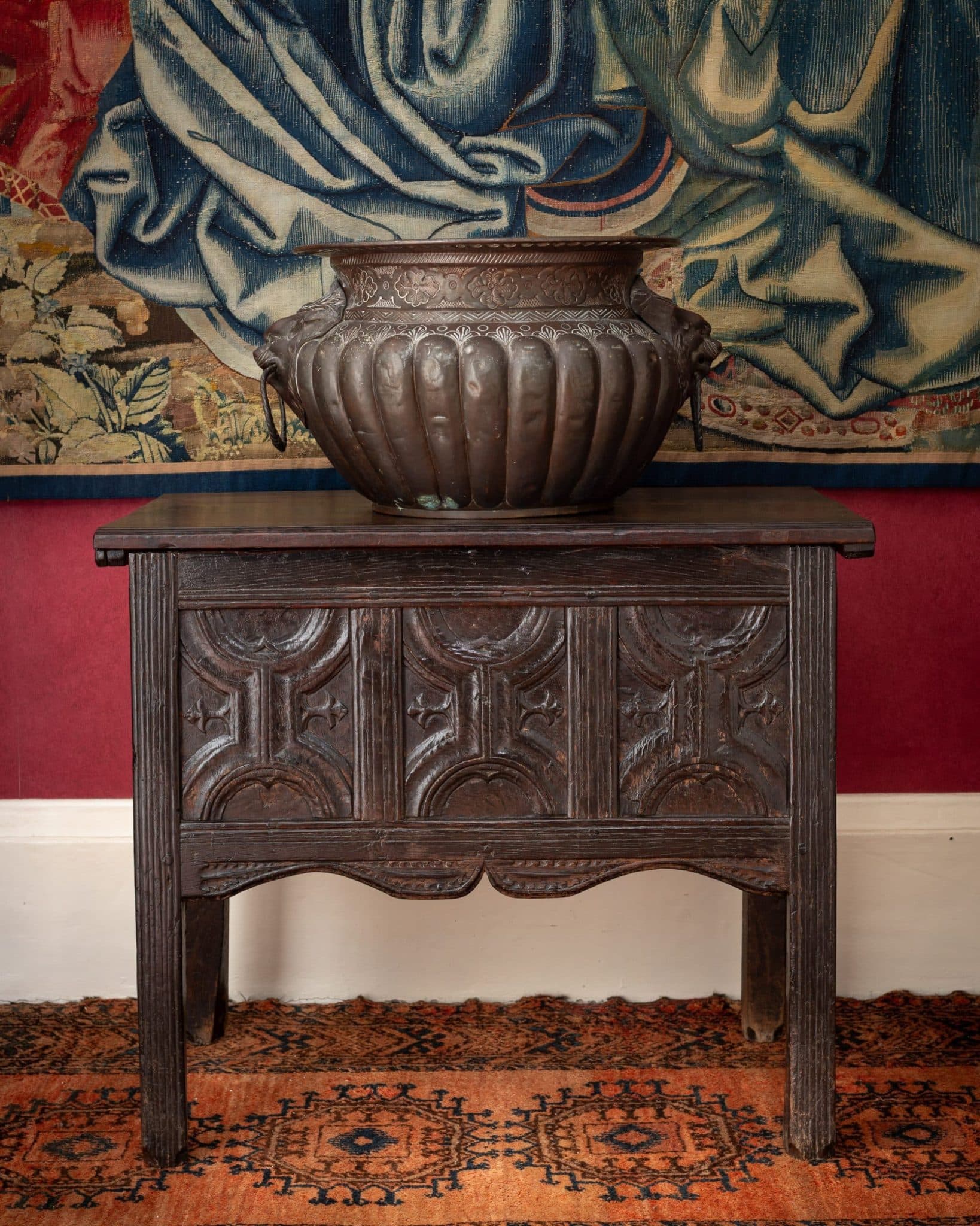 A Monumental Venetian Copper Cistern or Wine Cooler