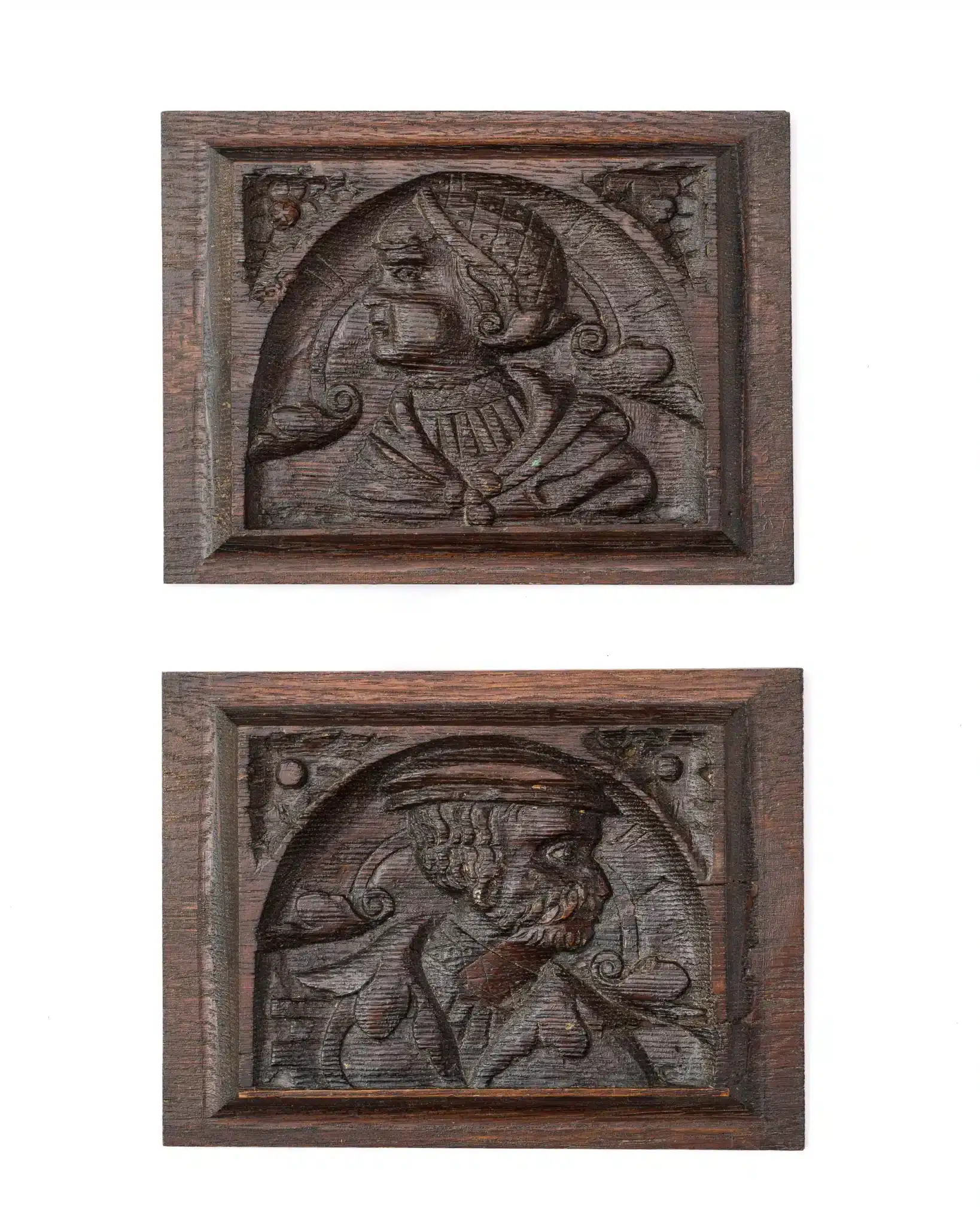 Pair of Renaissance portrait panels