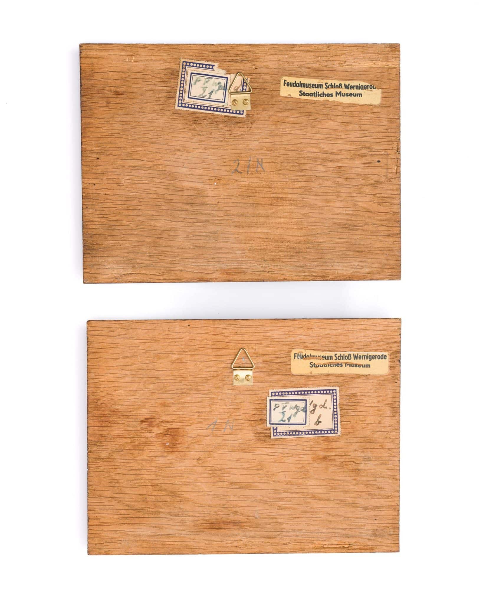 Pair of Renaissance portrait panels