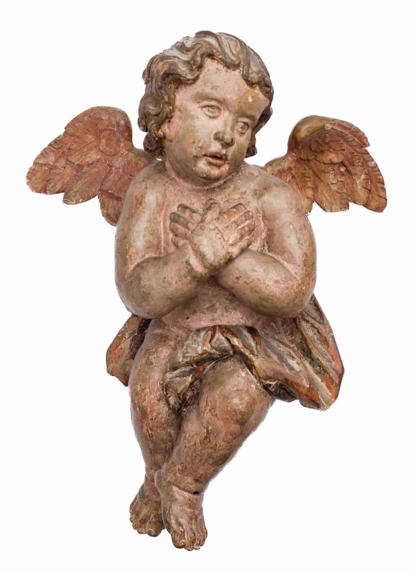 Pair of Flemish Renaissance Winged Cherubs
