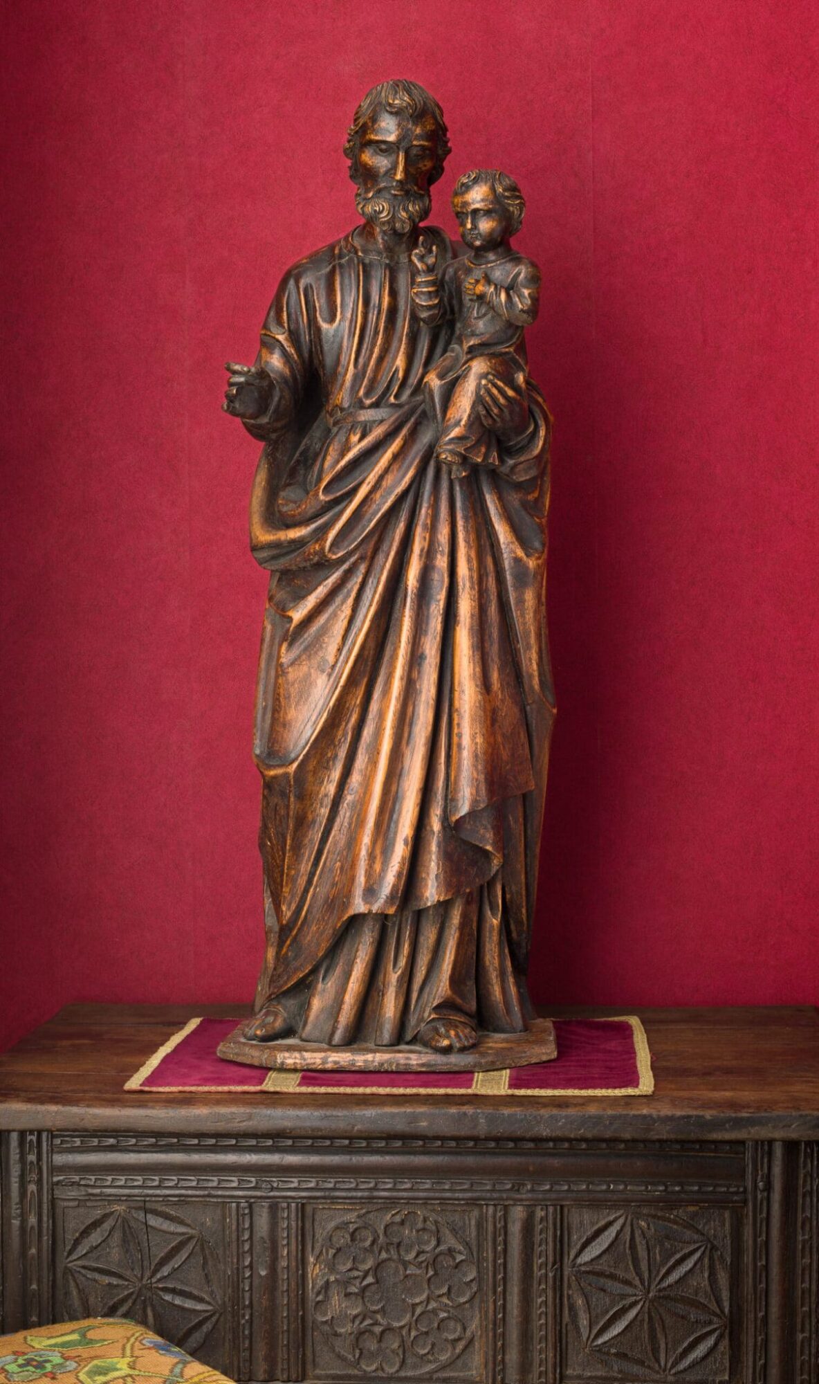 St Joseph holding the Infant Christ child
