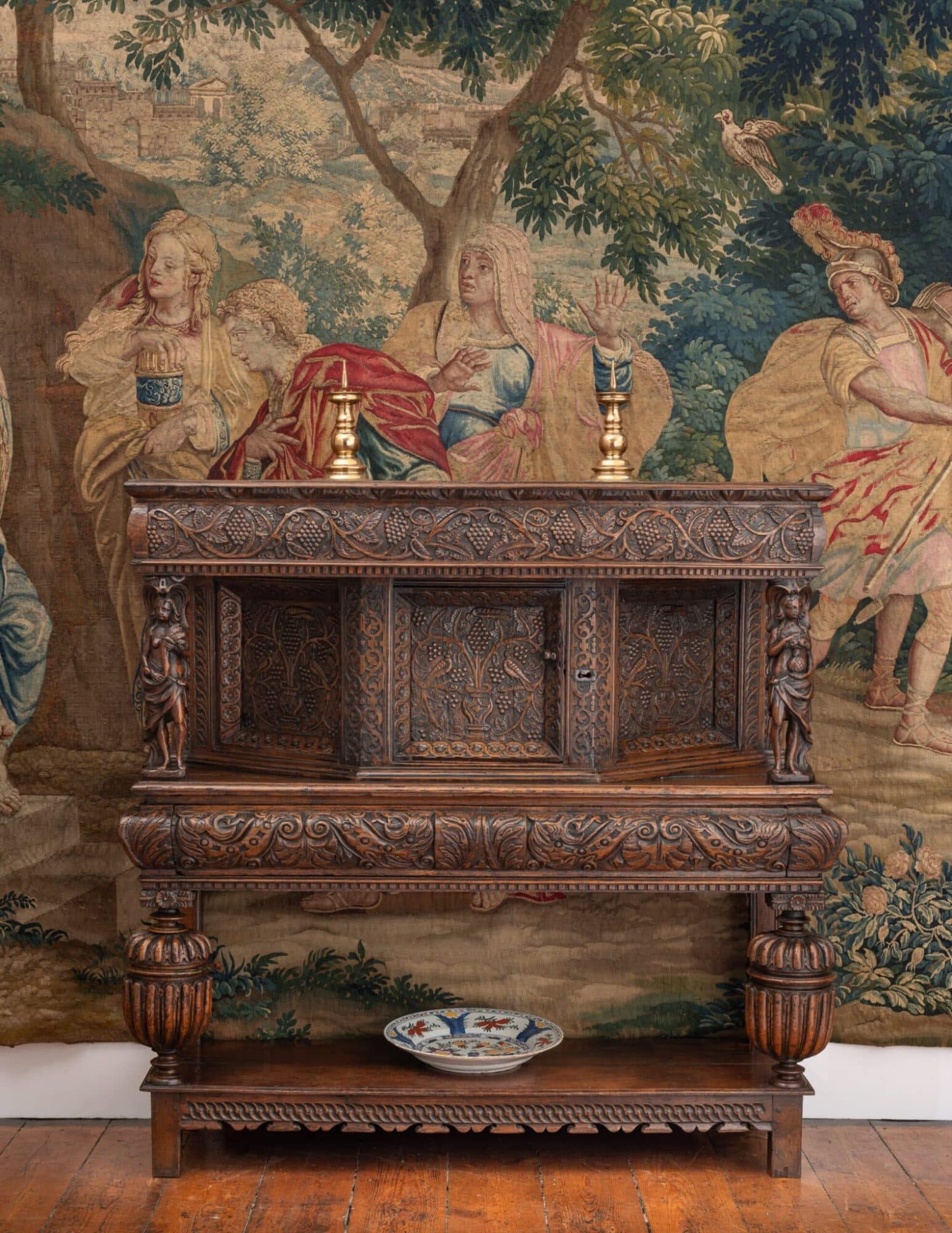 Elizabeth I canted livery cupboard